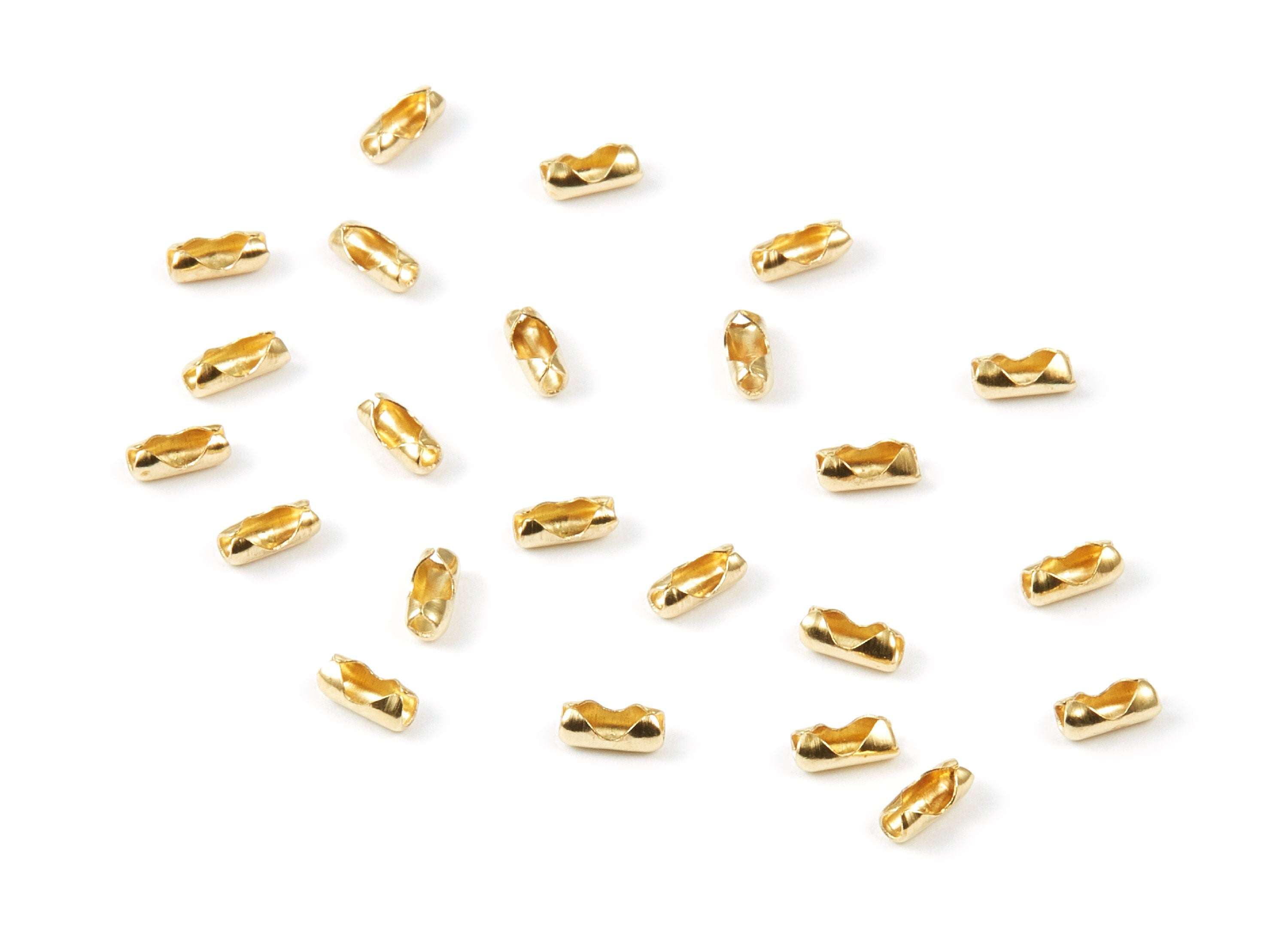 Ball Chain Connector - 1.5 Brass Chain Connector - Raw Brass Connector Clasp - Jewelry Supplies - 5.77x2.42mm - PP1693 - DOMEDBAZAAR