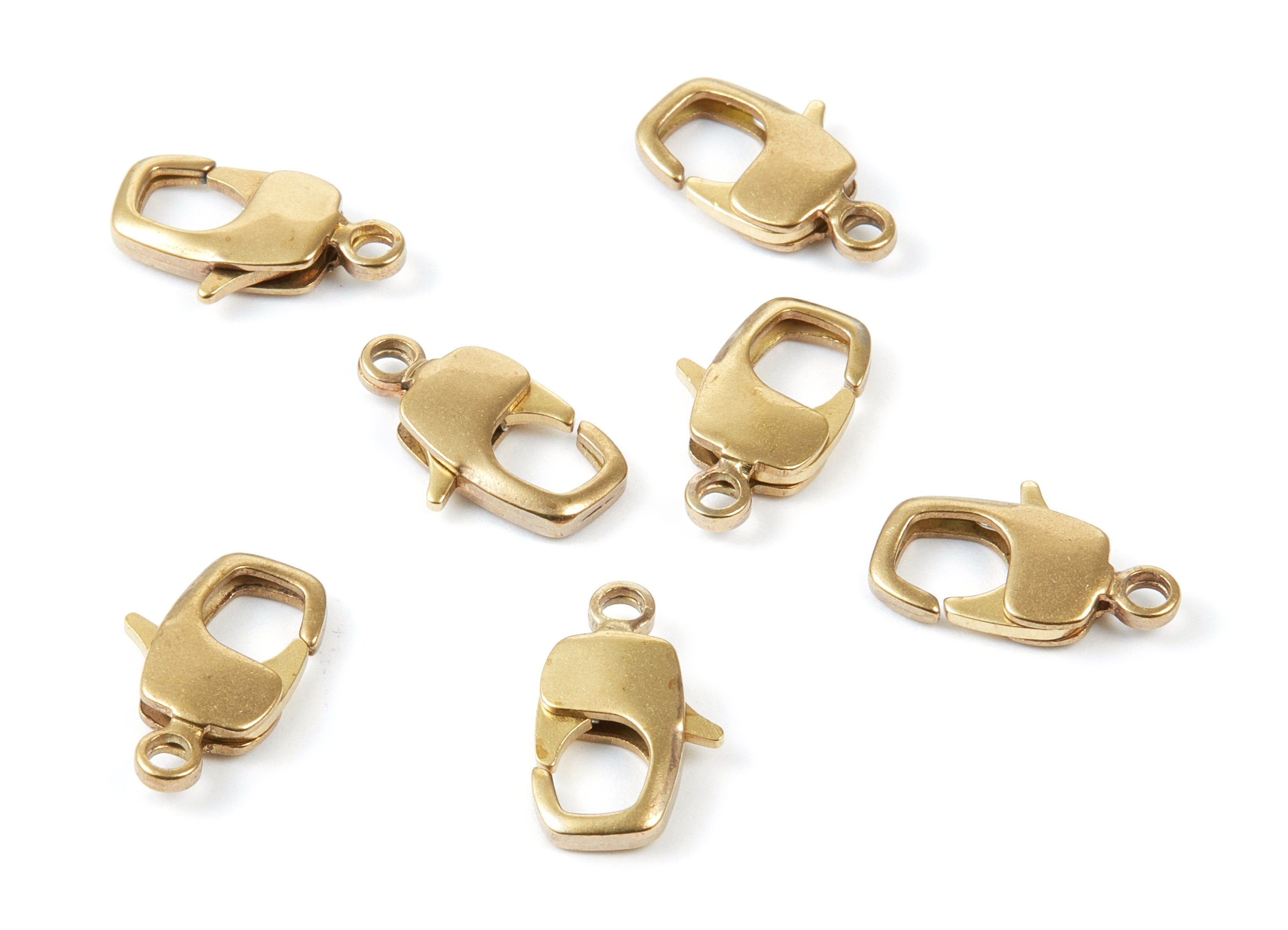 Brass Parrot Clasp - 17mm - Raw Brass Lobster Claw Clasps - Jewelry Supplies - 16,2x9,73mm - PP1661 - DOMEDBAZAAR