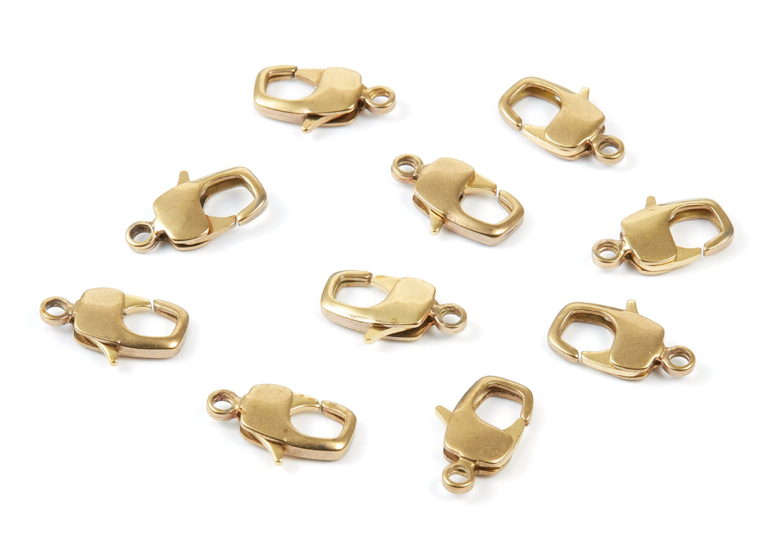 Brass Parrot Clasp - 17mm - Raw Brass Lobster Claw Clasps - Jewelry Supplies - 16,2x9,73mm - PP1661 - DOMEDBAZAAR