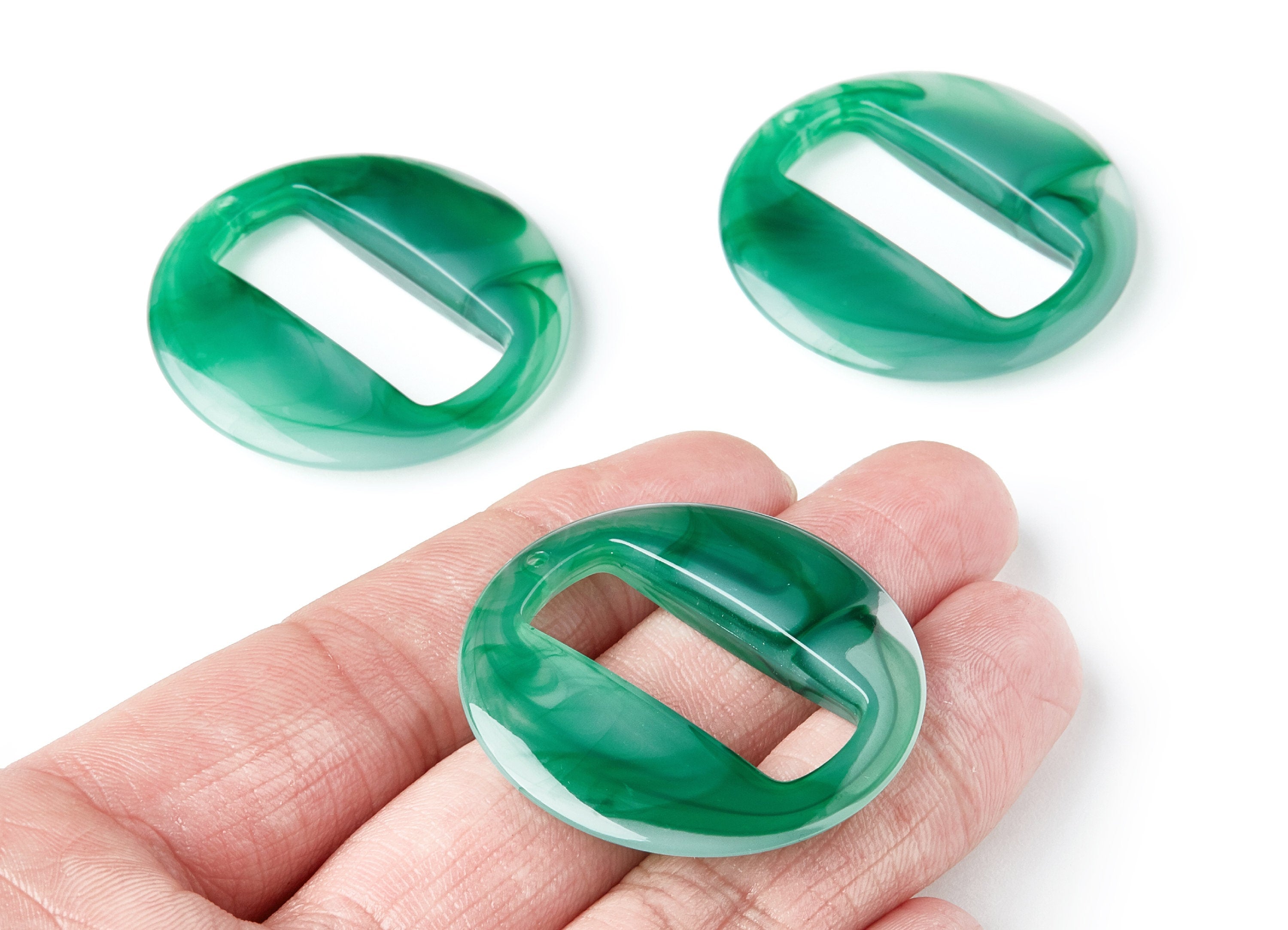 Resin Charms - Resin Earrings - Round Circle Shaped - Rectangle  Shaped  - Earring Findings - Jewelery Making - 39.06x39.06x6.86mm - AC1274A - DOMEDBAZAAR