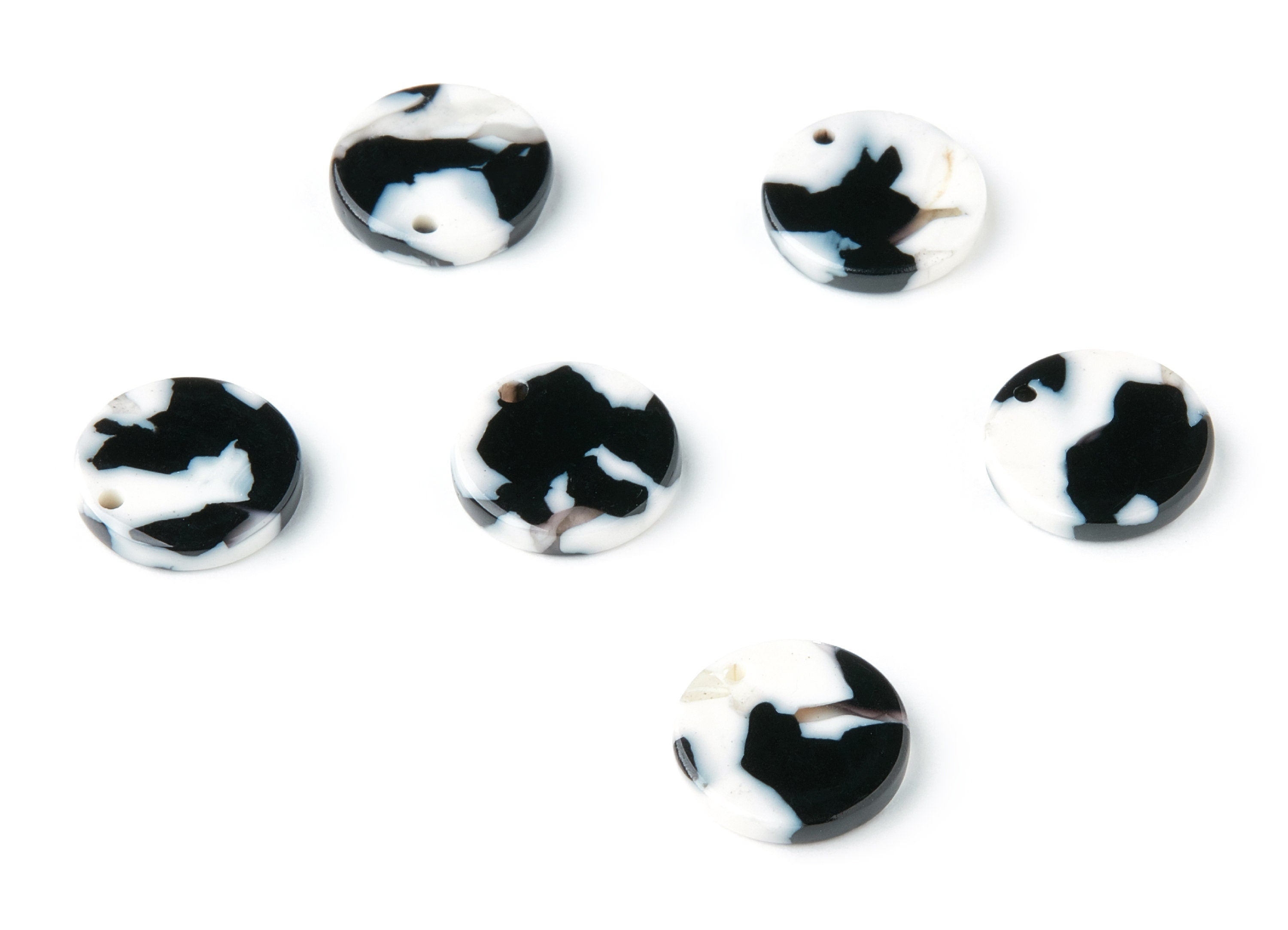 Acetate Coin & Round Charms - Coin and Round Earrings and Pendant - Earring Findings - Color Code: A17 - 14.5x2.5mm - AC1064AD - DOMEDBAZAAR