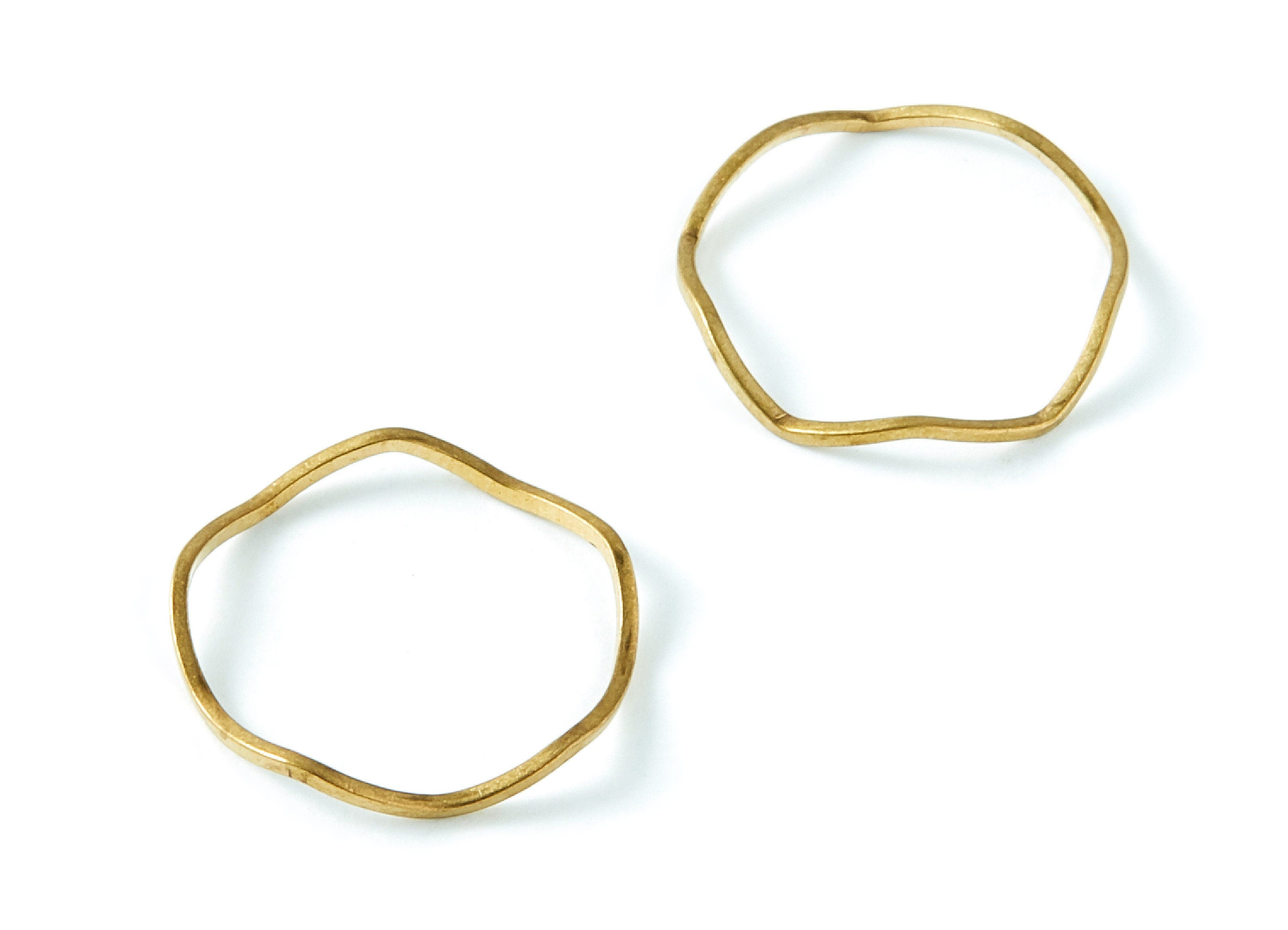 Brass Circle Charms - Circle Shaped Raw Brass Pendant - Jewelry Supplies - 19,7x19,7x1mm - PP1381 - DOMEDBAZAAR