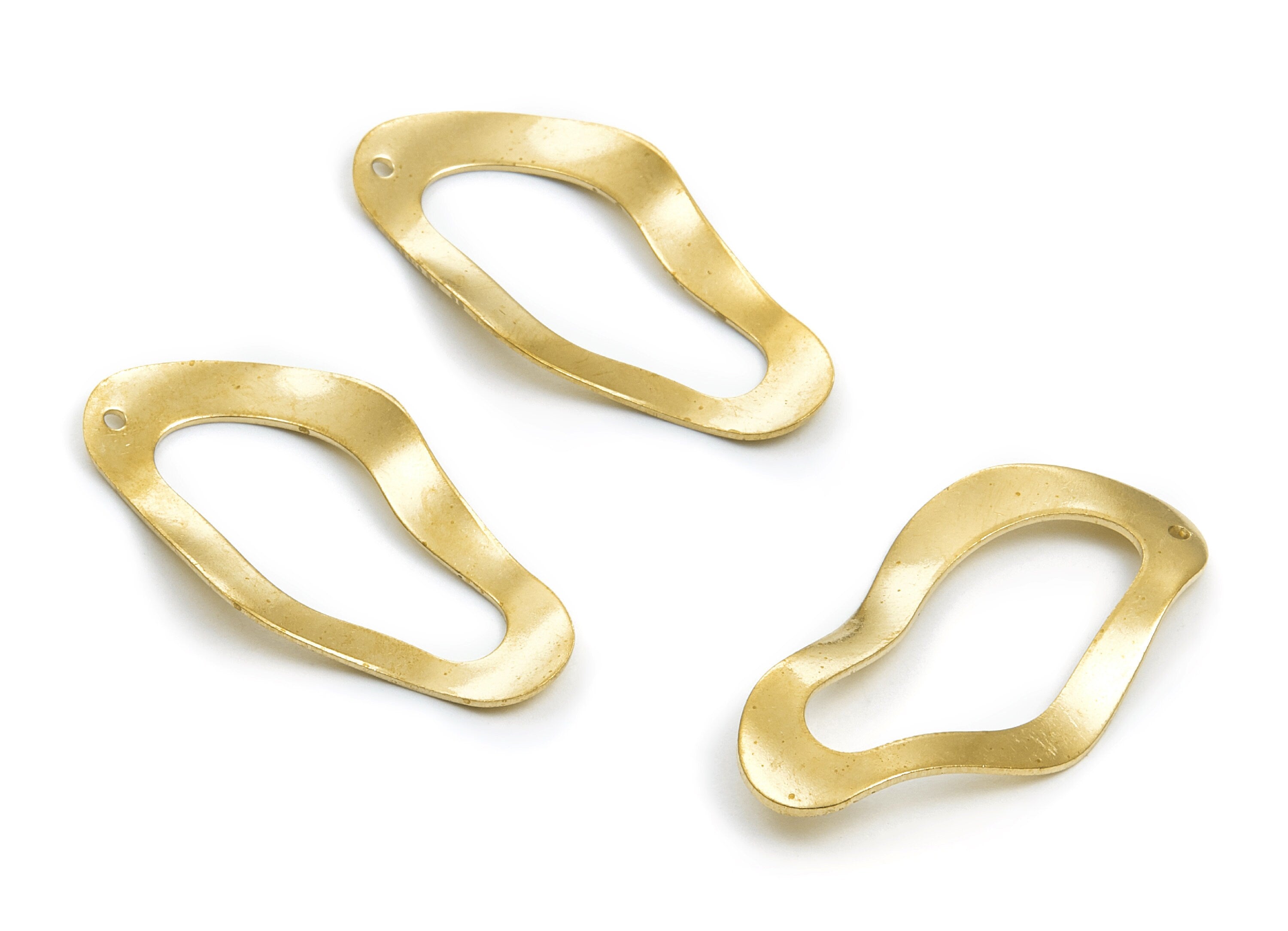 Brass Frame Charms - Frame Shaped Raw Brass Connector - Geometric Pendant - Jewelry Supplies - 40,6x20x0,8mm - PP1368 - DOMEDBAZAAR