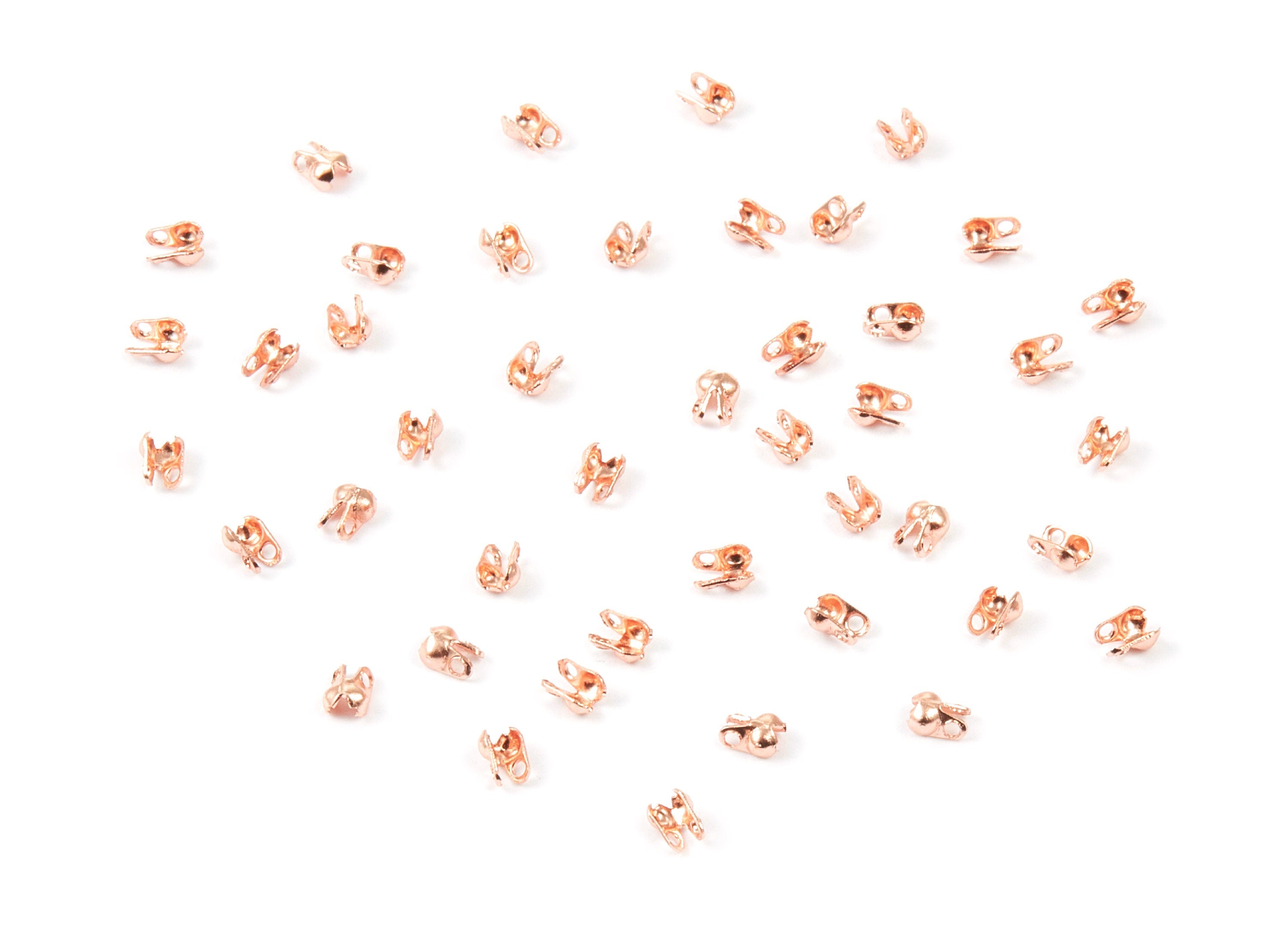 1.2 Ball Chain Clasp - 1.2 Rose Tone Plated Brass Chain Clasp - Brass Connector Clasp - Jewelry Supplies - 3.5x2mm - PP1670R - DOMEDBAZAAR