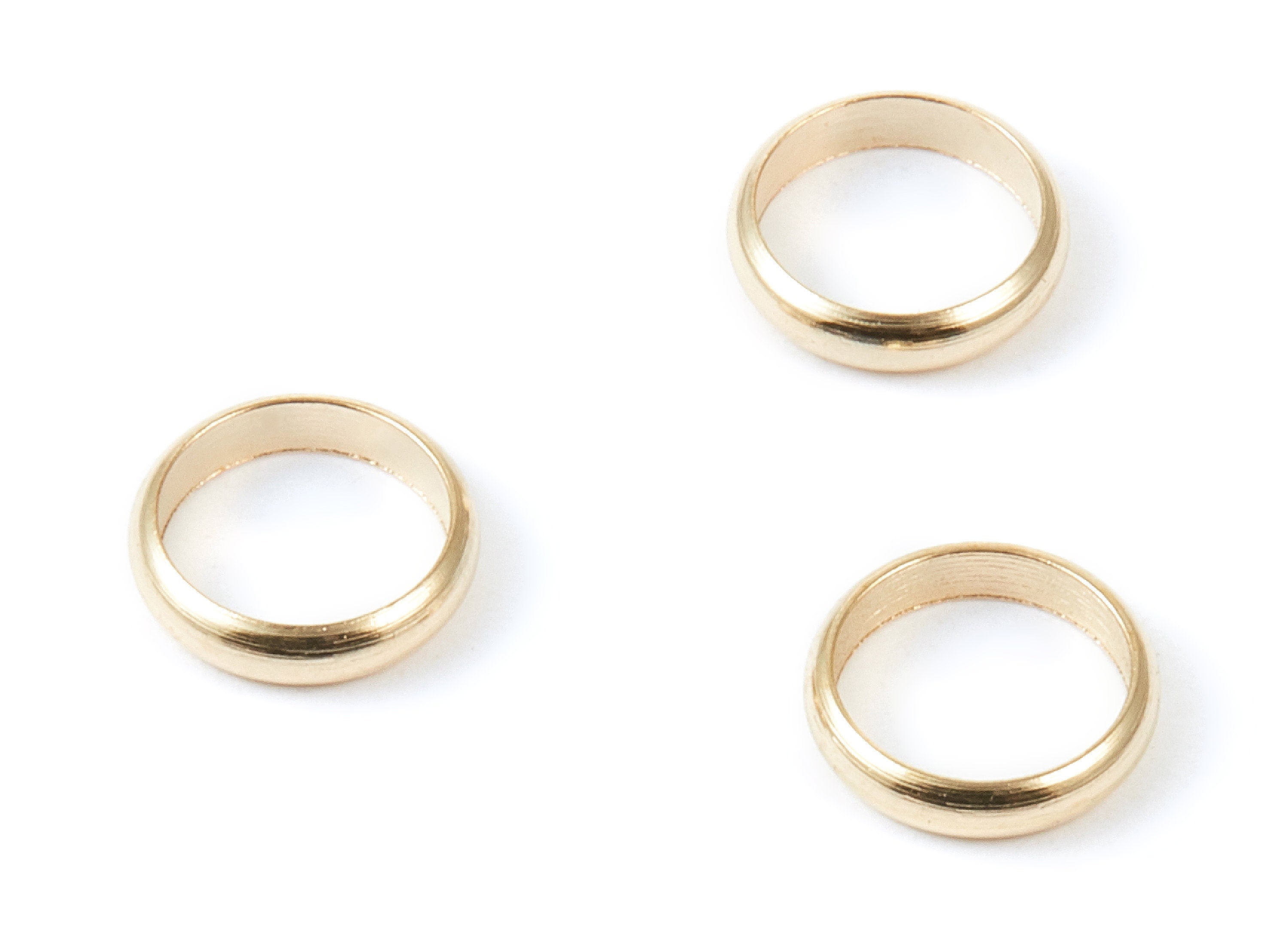Brass Circle Charms - 10*2.3 - Circle Shaped Raw Brass Ring - Jewelry Supplies - 10x10x2.28mm - PP1454 - DOMEDBAZAAR
