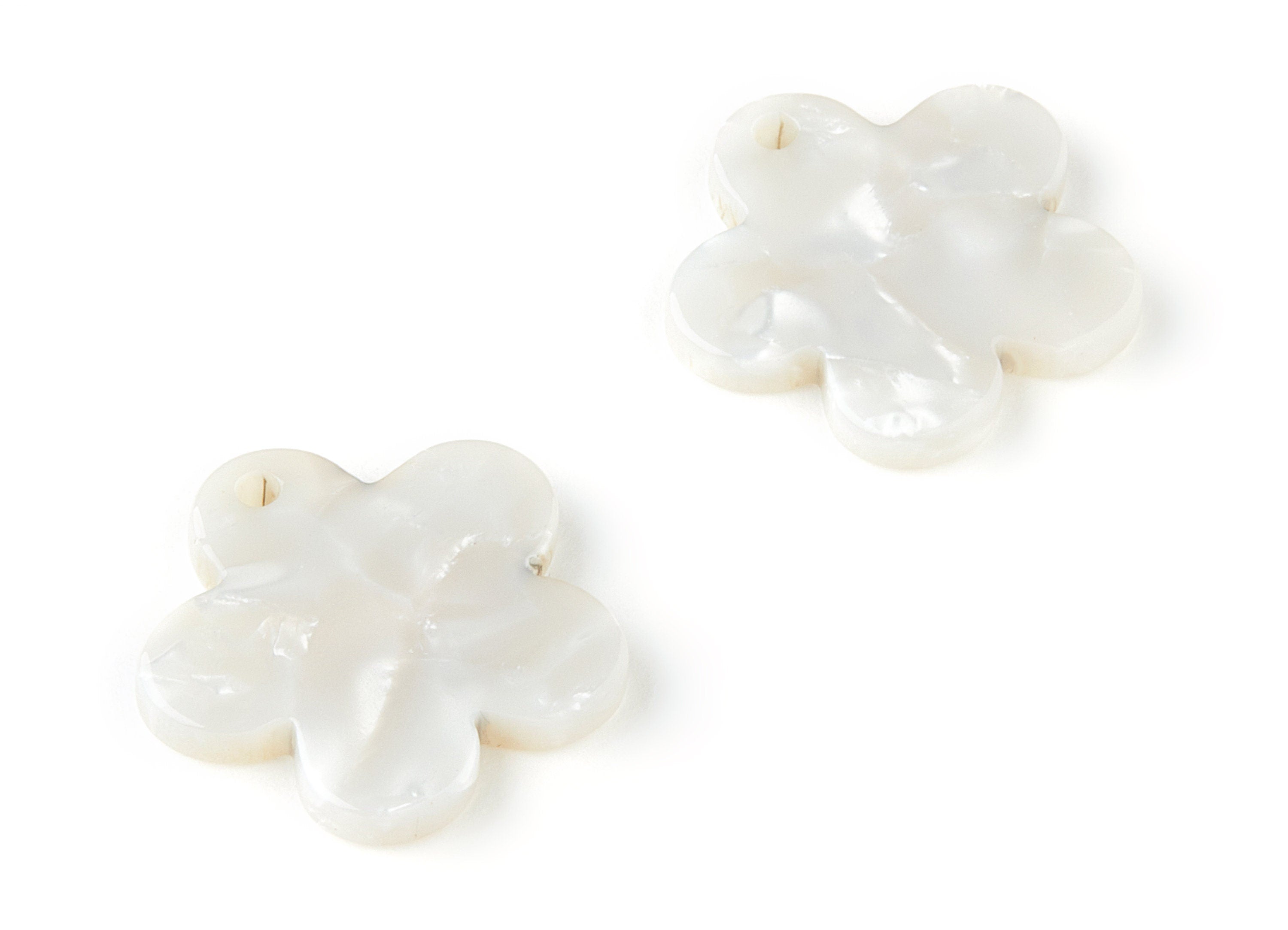 Tortoise Shell Earrings - Acetate Earring Charms - Flower Shaped Pendant - Earring Findings - Color Code: A12 - 19.98x19.23x2.55mm - AC1147B - DOMEDBAZAAR
