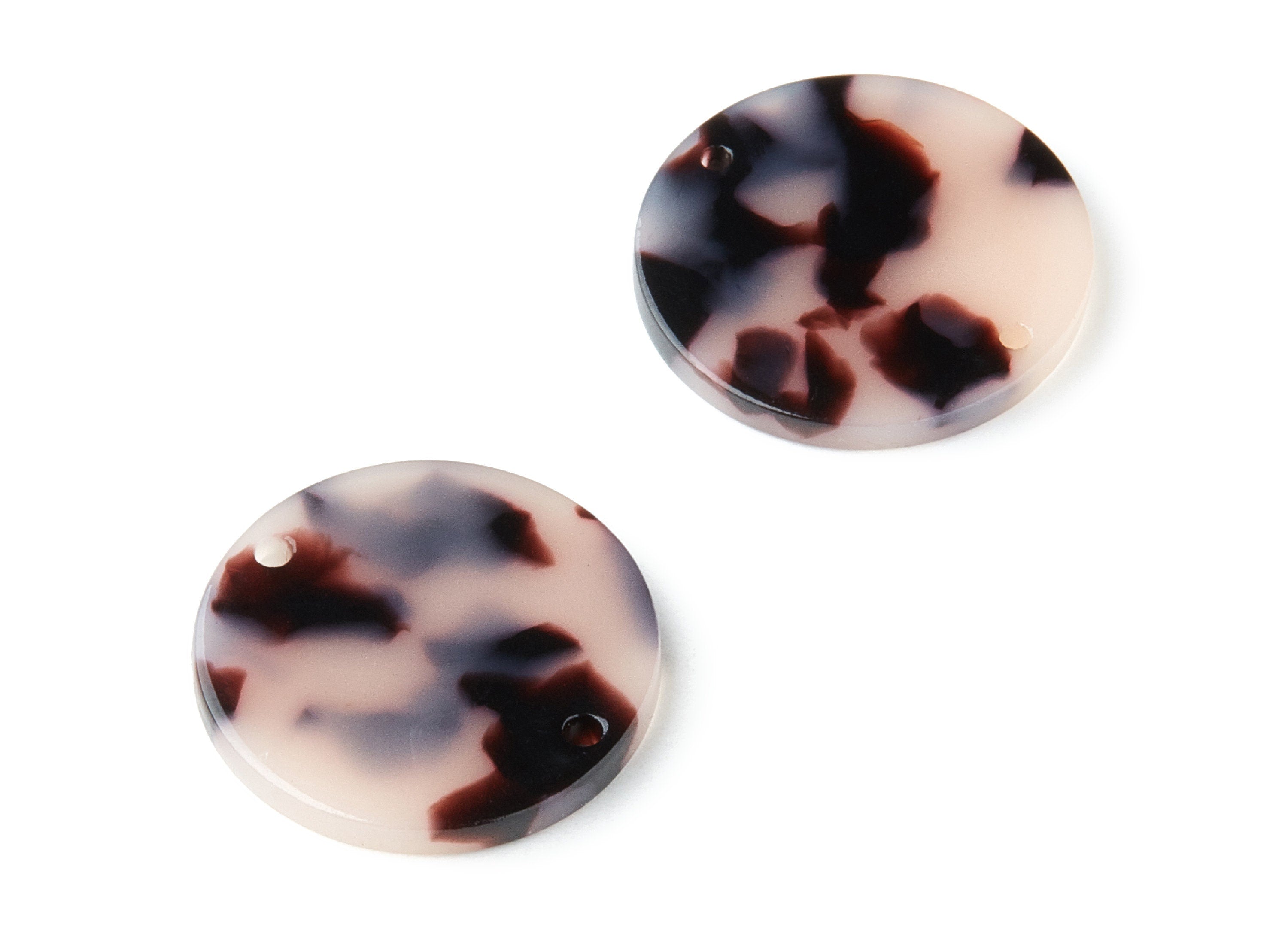Acetate Acrylic Earring Charms - Blonde Acetate Pendant With 2 Holes - Color Code: A06 - Earring Findings - 24.8x24.8x2.6mm - AC1313B - DOMEDBAZAAR