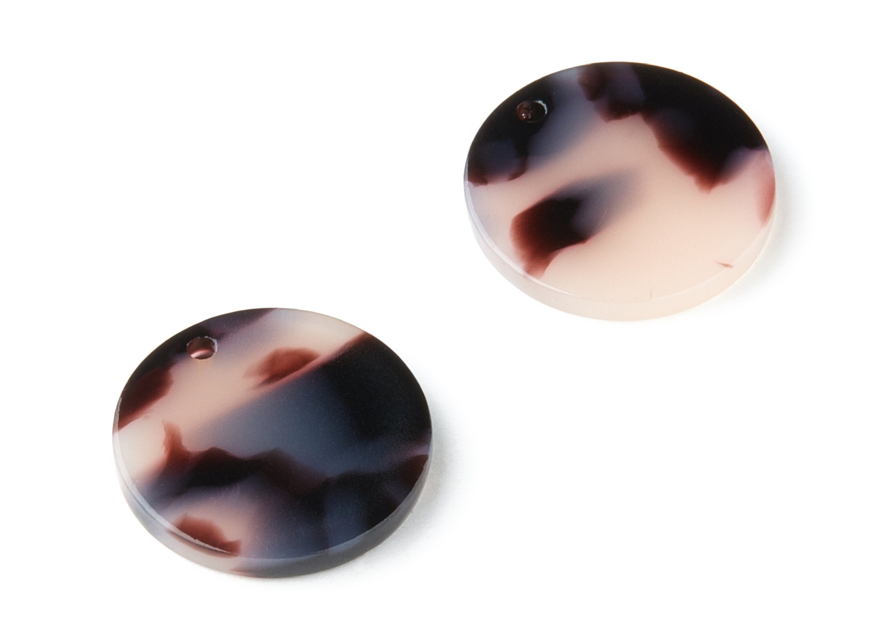Acetate Acrylic Earring Charms - Blonde Acetate Pendant With 1 Hole - Color Code: A06 - Earring Findings - 19.86x19.86x2.57mm - AC1316B - DOMEDBAZAAR