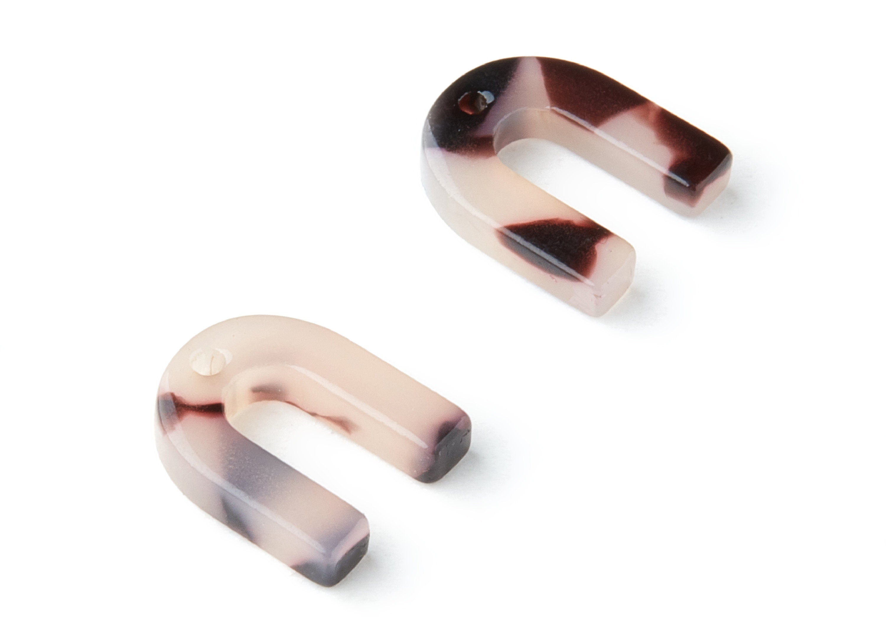 Acetate Acrylic Earring Charms - Blonde Acetate Pendant With 1 Hole - Color Code: A06 - Earring Findings - 12.55x10x2.56mm - AC1310B - DOMEDBAZAAR