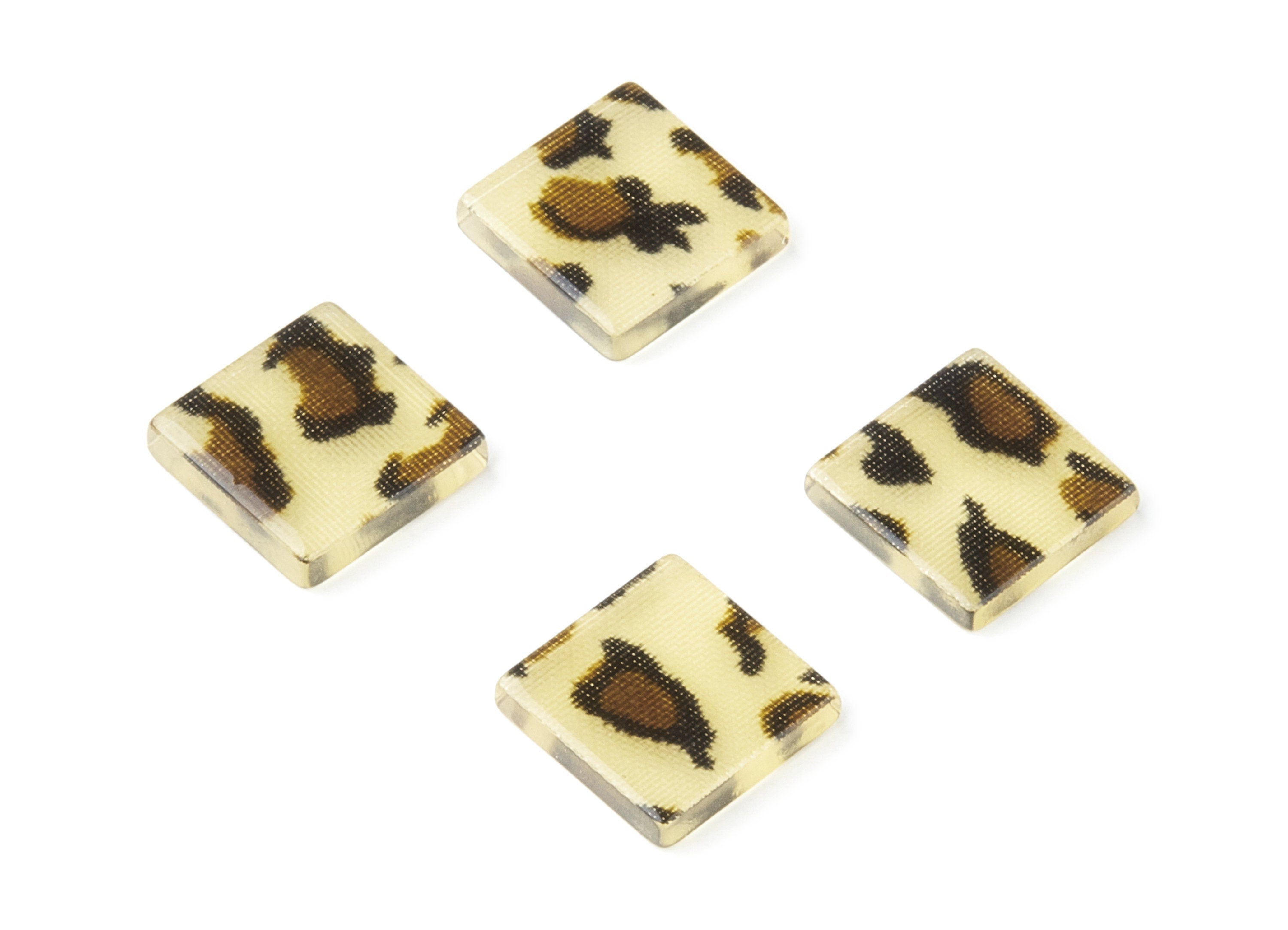 Acetate Square Earring Charms - Acrylic Square Pendant - Earring Findings - Jewelry Supplies - Color Code: A128 - 11.7x11.7x2.45mm - AC1420G - DOMEDBAZAAR