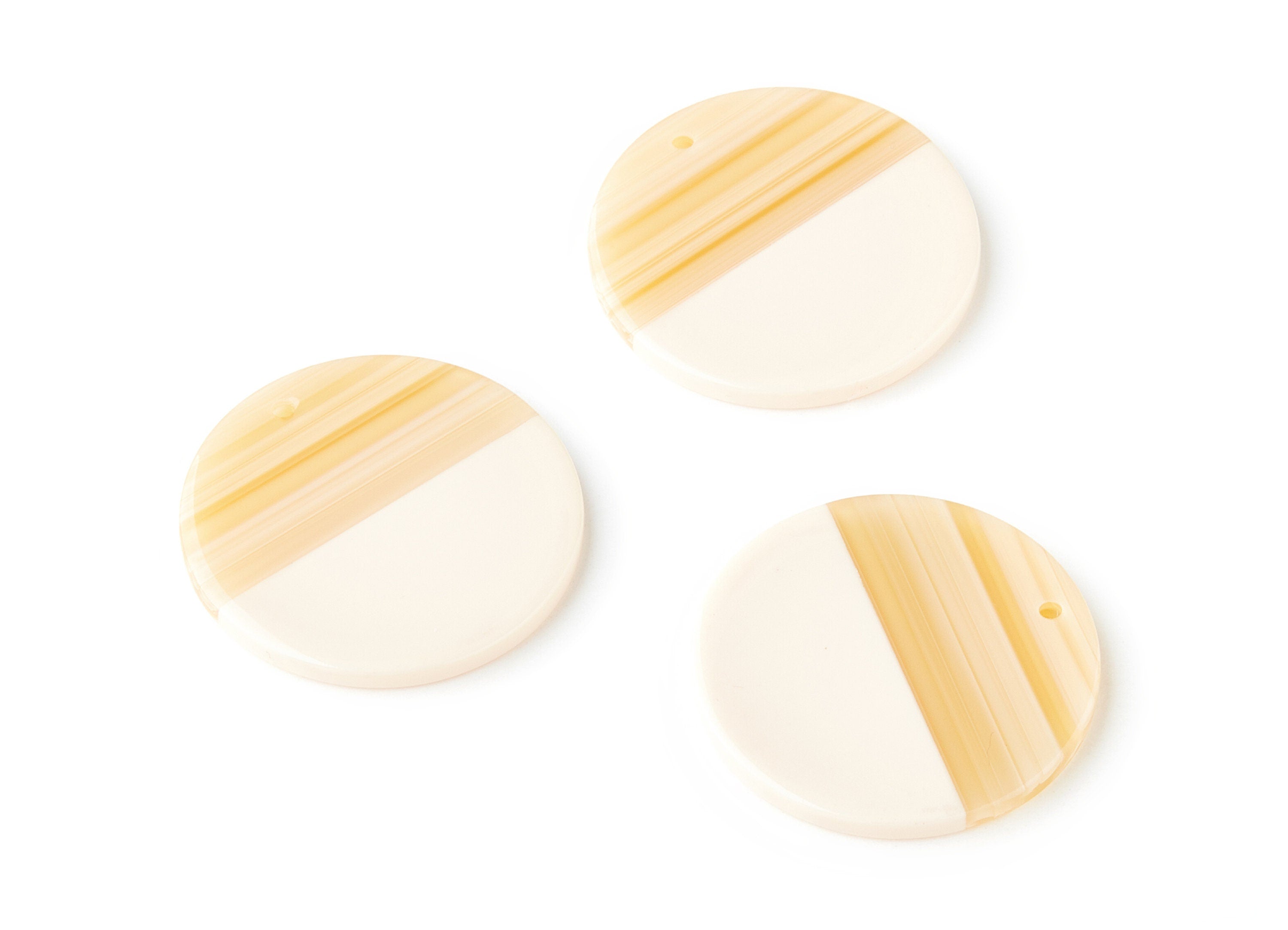 Acetate Acrylic Earring Charms - Tortoise Shell Earrings - Coin Shaped Pendant - 1 Hole - Earring Findings - 30x30x2.7mm - AC1421F - DOMEDBAZAAR