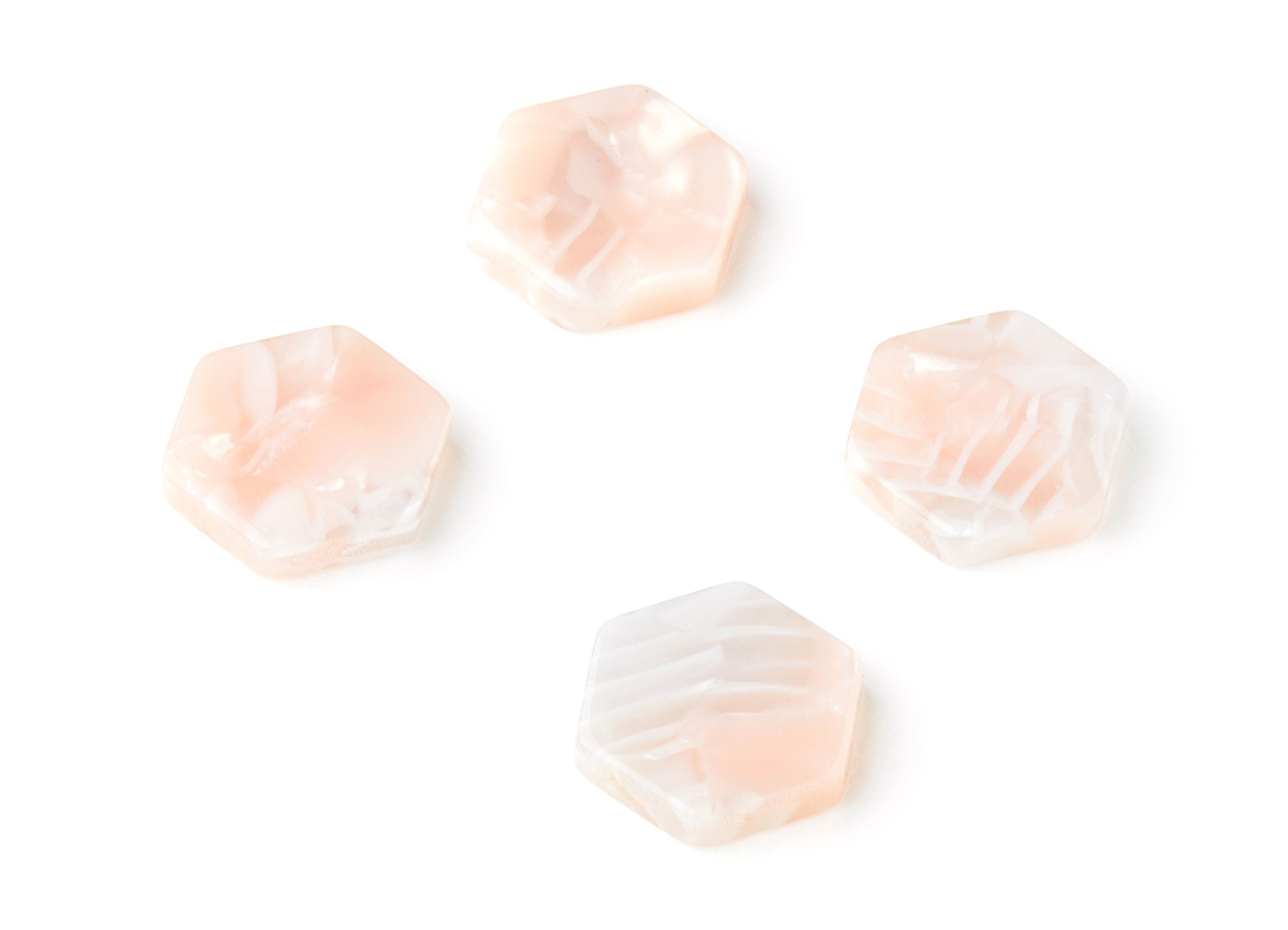 Acetate Hexagon Earring Charms - Acrylic Hexagon Pendant - Earring Findings - Jewelry Supplies - Color Code: A84 - 12.29x11x2.53mm - AC1418A - DOMEDBAZAAR