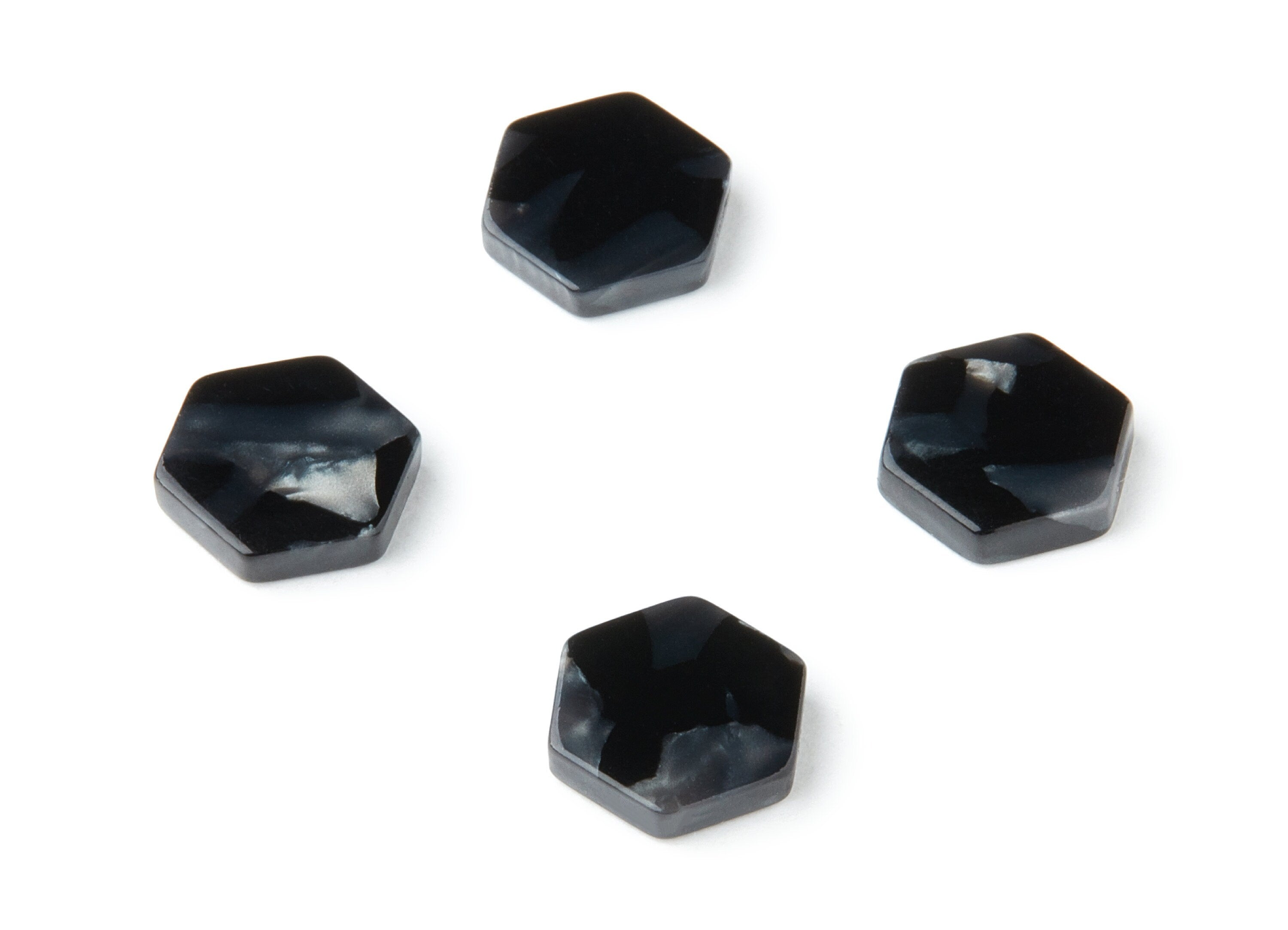 Acetate Hexagon Earring Charms - Hexagon Pendant - Earring Findings - Jewelry Supplies - Color Code: A48 - 12.29x11x2.53mm - AC1418B - DOMEDBAZAAR