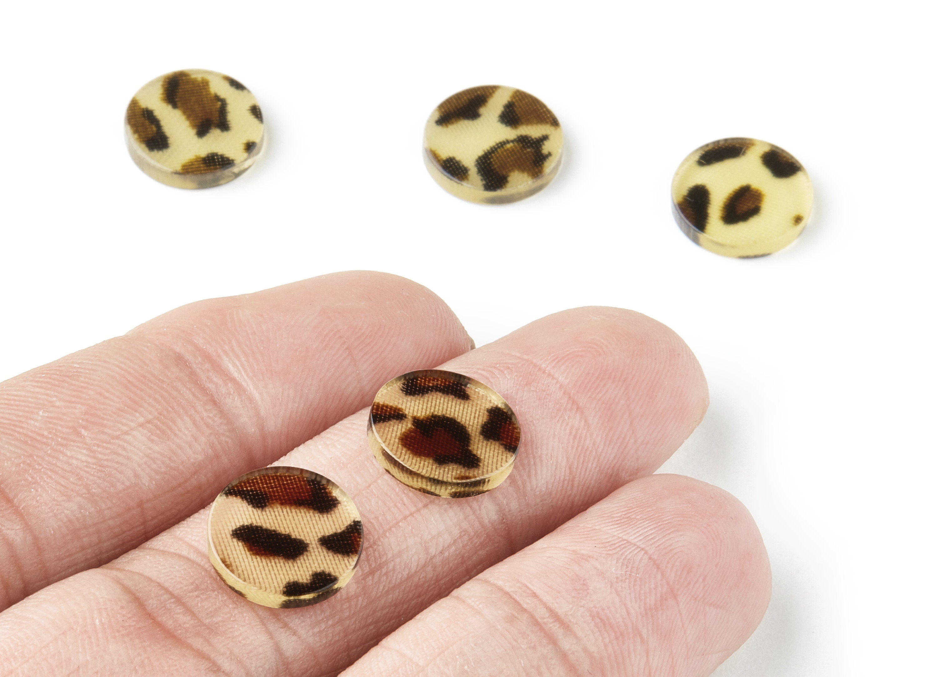 Acetate Circle Earring Charms - Circle Pendant - Earring Findings - Jewelry Supplies - Color Code: A128 - 11.75x11.75x2.58mm - AC1419B - DOMEDBAZAAR
