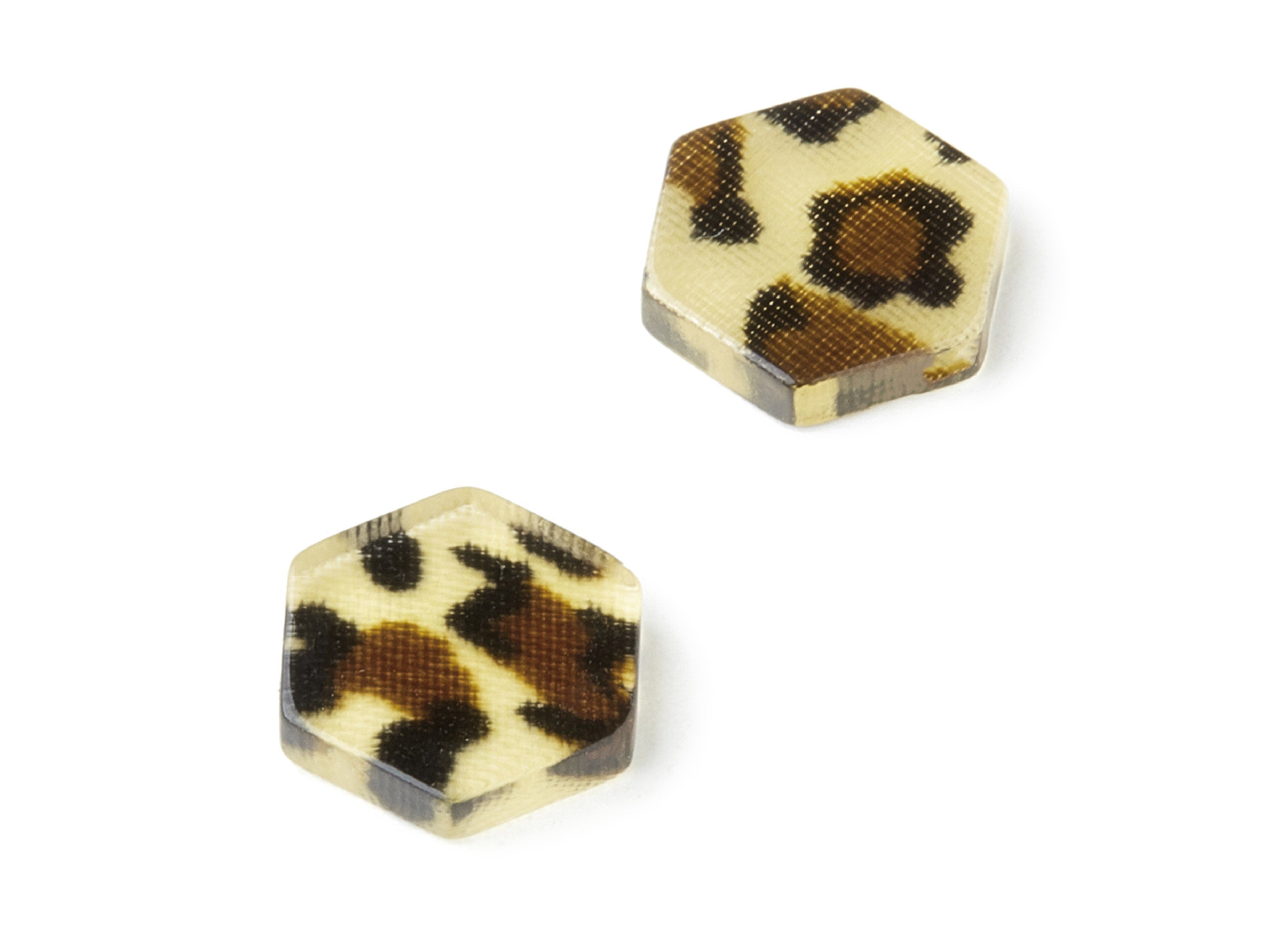 Acetate Hexagon Earring Charms - Acrylic Hexagon Pendants - Earring Findings - Jewelry Supplies - Color Code: A128 - 12.3x11x2.5mm - AC1418E - DOMEDBAZAAR