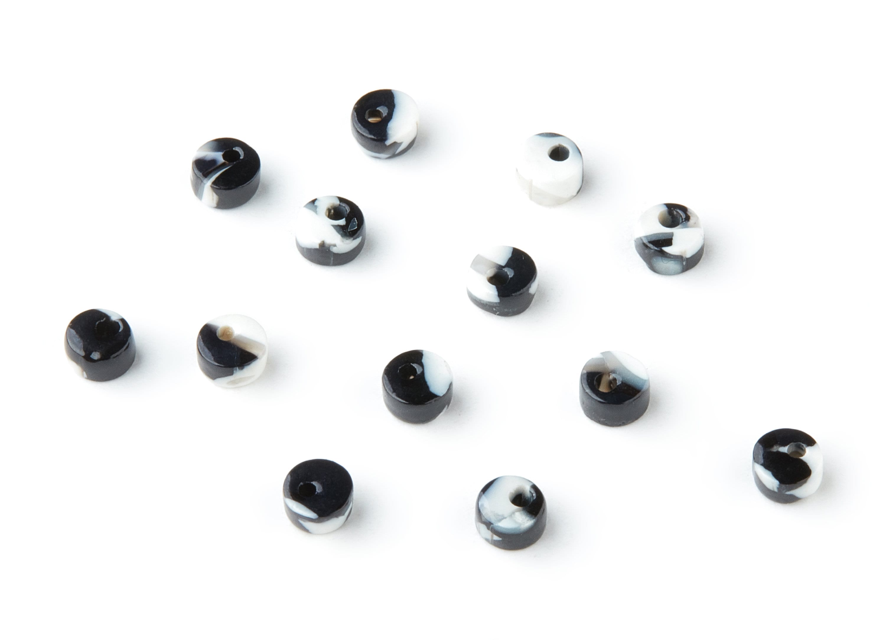 Acetate Earring Charms - Tortoise Shell Earrings - Circle Shaped Earrings - Color Code: A17 - 4.69x4.69x2.5mm - AC1311A - DOMEDBAZAAR