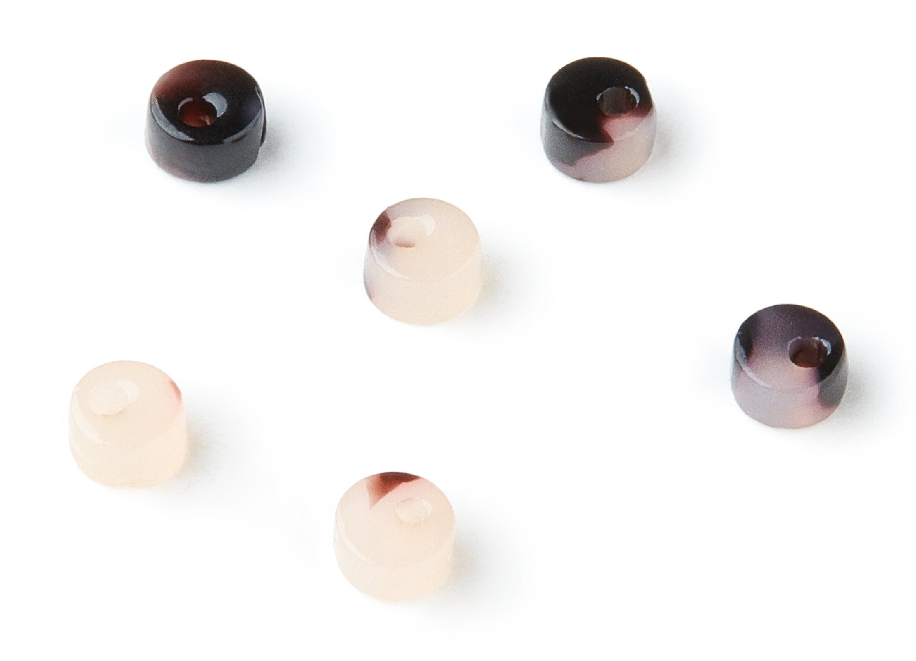 Acetate Earring Charms - Blonde Tortoise Shell Earrings - Circle Shaped Earrings - Color Code: A06 - 4.69x4.69x2.5mm - AC1311B - DOMEDBAZAAR