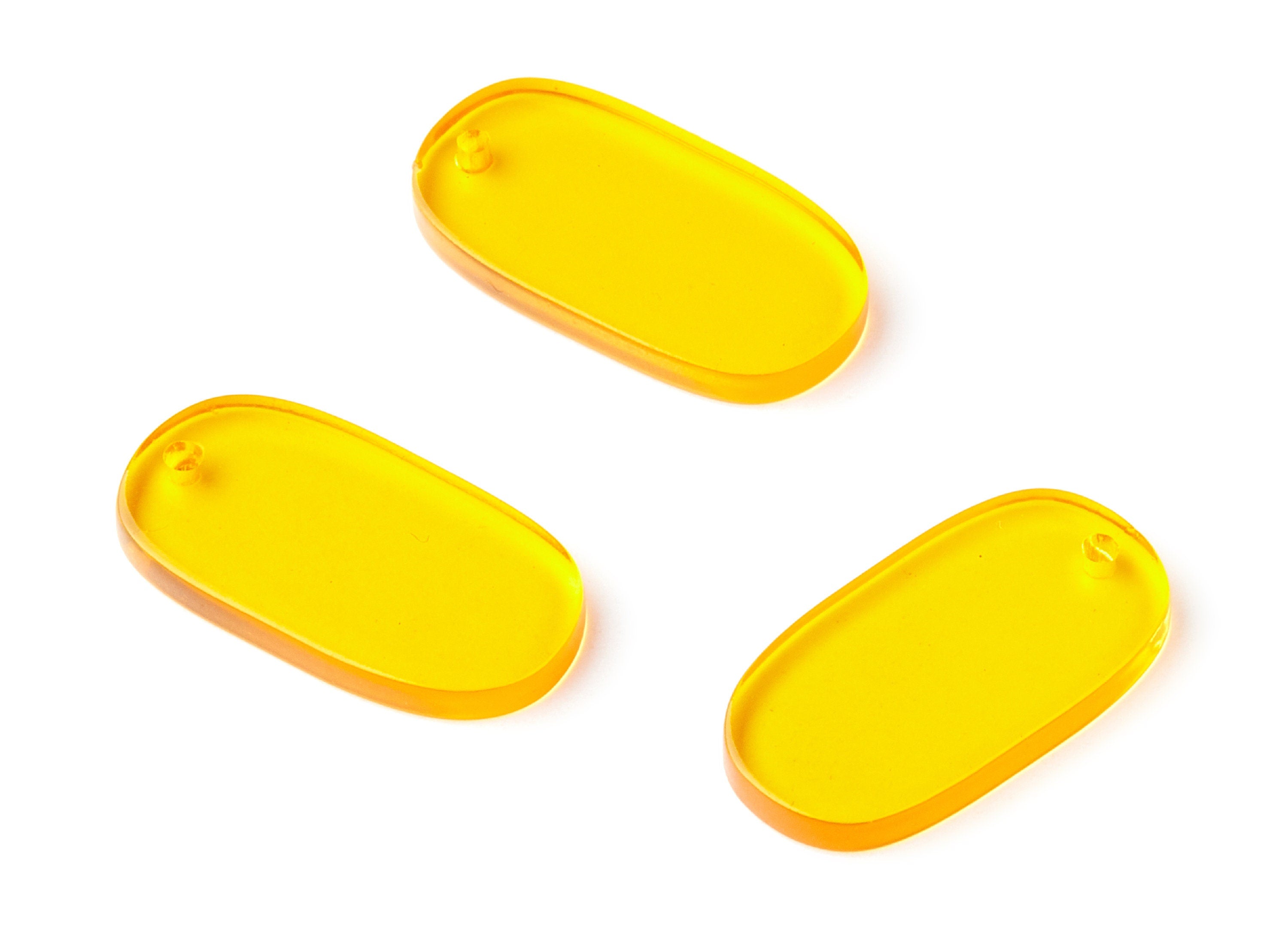 Acrylic Oval Earring Charms - Acrylic Oval Pendant - Earring Findings - Jewelry Supplies - Color Code:A71 - 26.7x14x2.6mm - AC1156AH - DOMEDBAZAAR