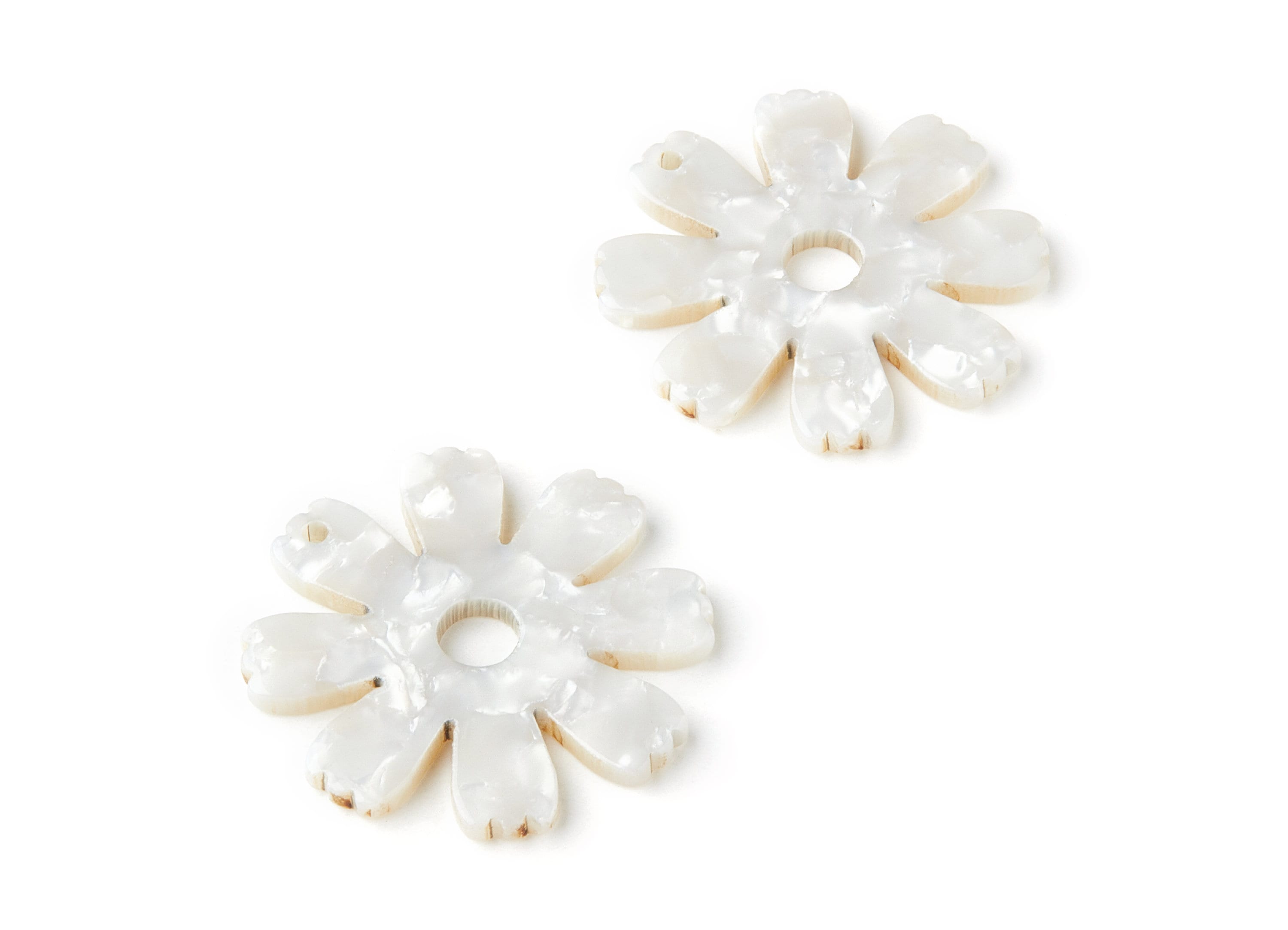 Acetate Flower Earring Charm - Acrylic Flower Pendant - Earring Findings - Jewelry Supplies - Color Code: A12 - 34.73x33.57x2.57mm - AC1331D - DOMEDBAZAAR