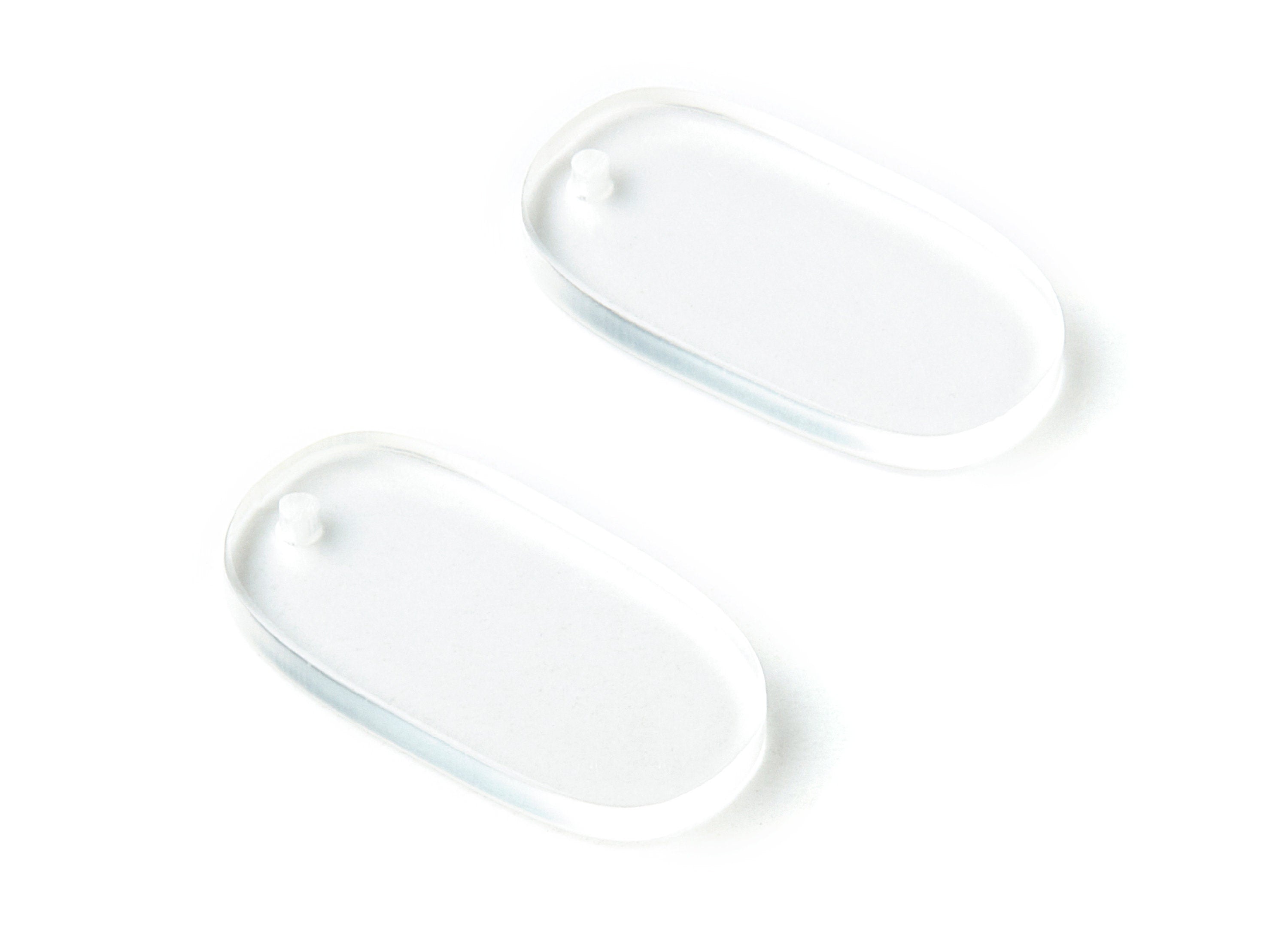 Acrylic Oval Earring Charms - Oval Shaped Pendant - Earring Findings - Jewelry Supplies - Color Code:A63 - 26.7x14x2.6mm - AC1156AG - DOMEDBAZAAR
