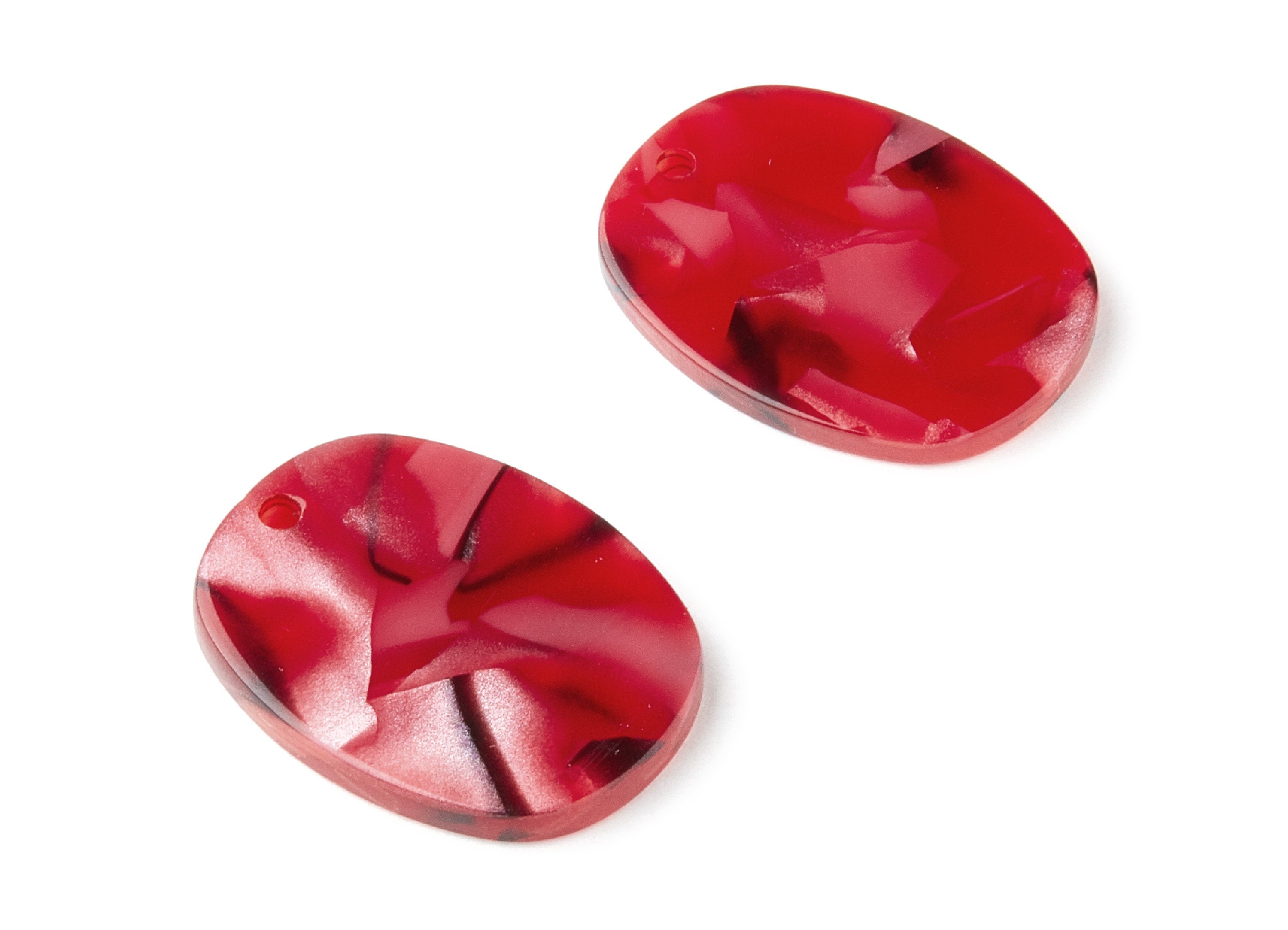 Acetate Oval Charms - Oval Earrings and Pendant - Earring Findings - Jewelry Supplys - Color Code: A56 - 27.43x18x2.65mm - AC1158K - DOMEDBAZAAR