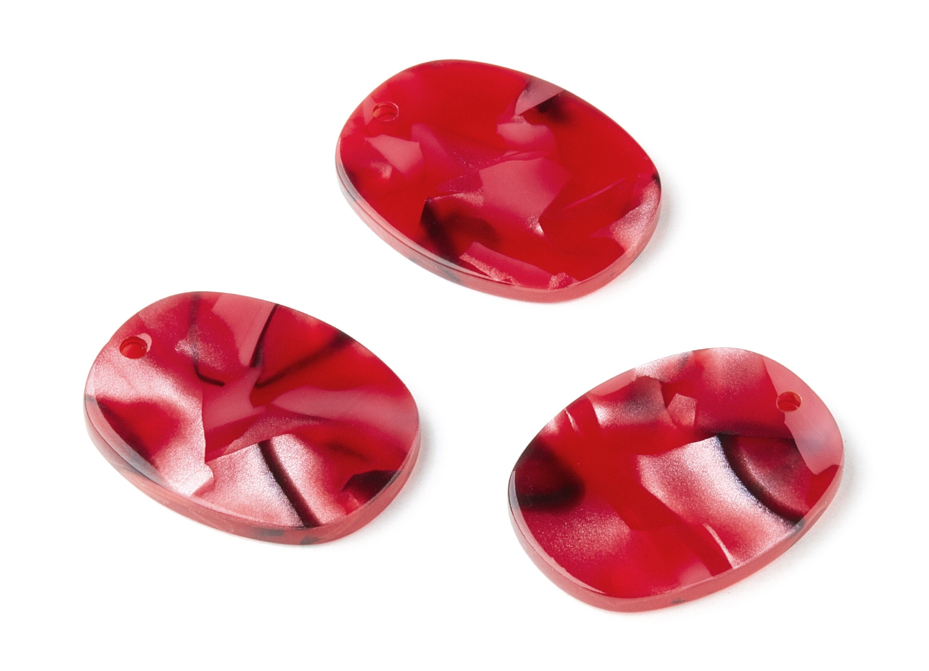 Acetate Oval Charms - Oval Earrings and Pendant - Earring Findings - Jewelry Supplys - Color Code: A56 - 27.43x18x2.65mm - AC1158K - DOMEDBAZAAR