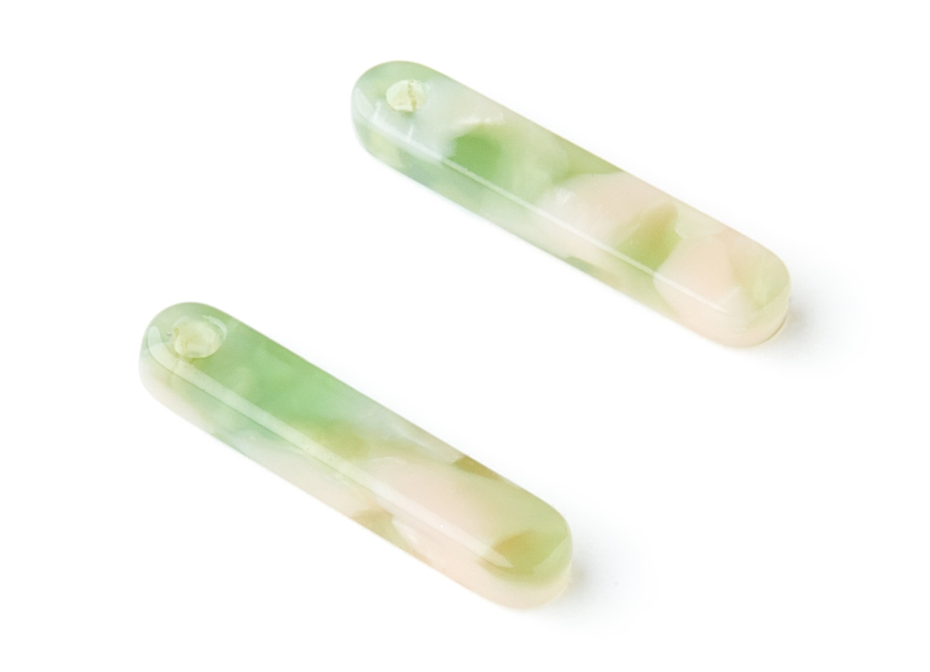 Acetate Stick Earring Charms - Acrylic Stick Pendant - Earring Findings - Jewelry Supplies - Color Code: A38 - 20.6x4.27x2.6mm - AC1150L - DOMEDBAZAAR