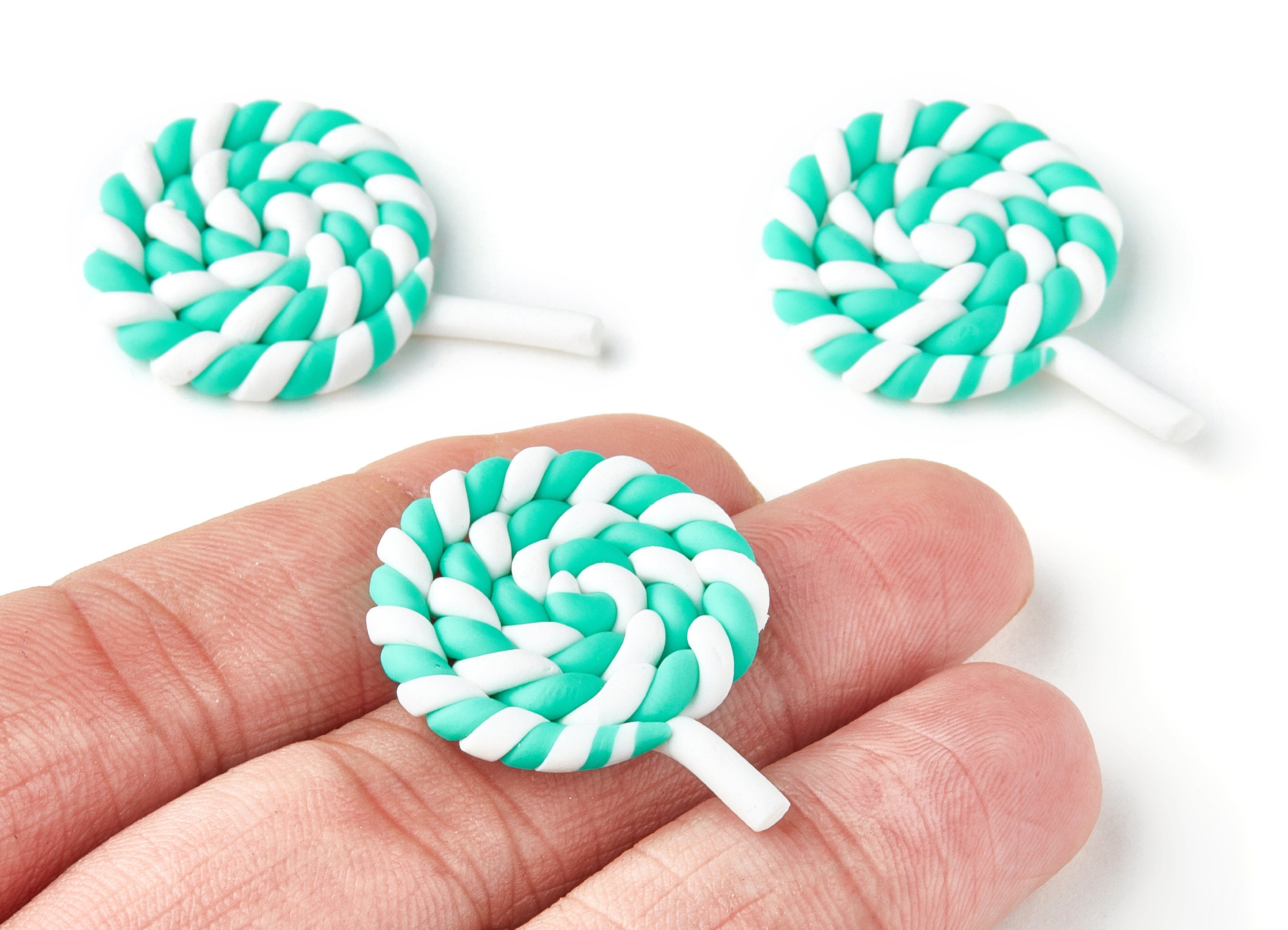 Polymer Clay Charms - Rainbow Cake Topper - Cake Decorations - 37.25x25.48x4.96mm - RC1012A - DOMEDBAZAAR
