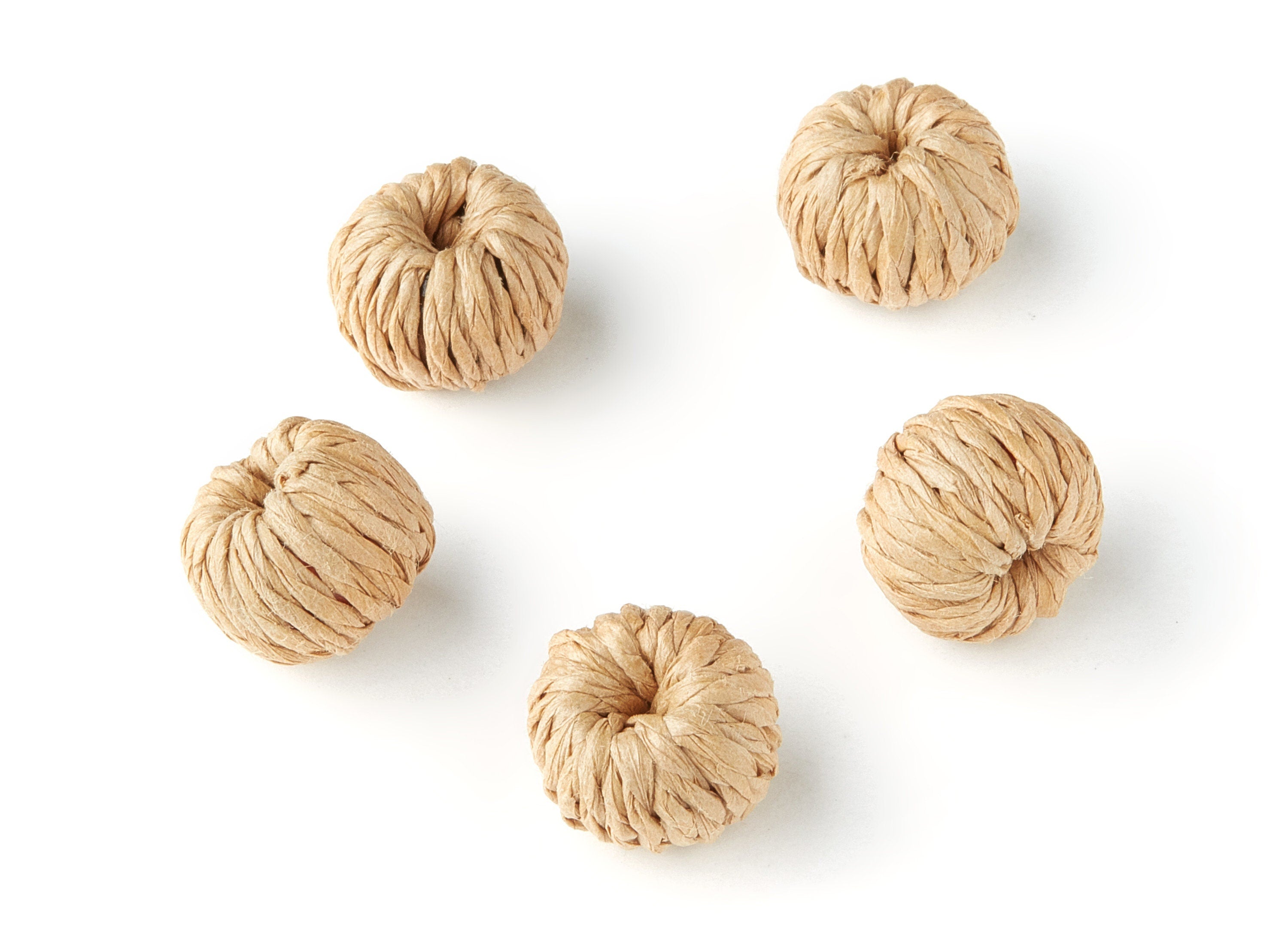 Handwoven Rattan Earrings - Ball Shaped Rattan Pendant - Wooden Straw Earring - Jewelery Handmade - 14.1x10.2mm - RT1135 - DOMEDBAZAAR