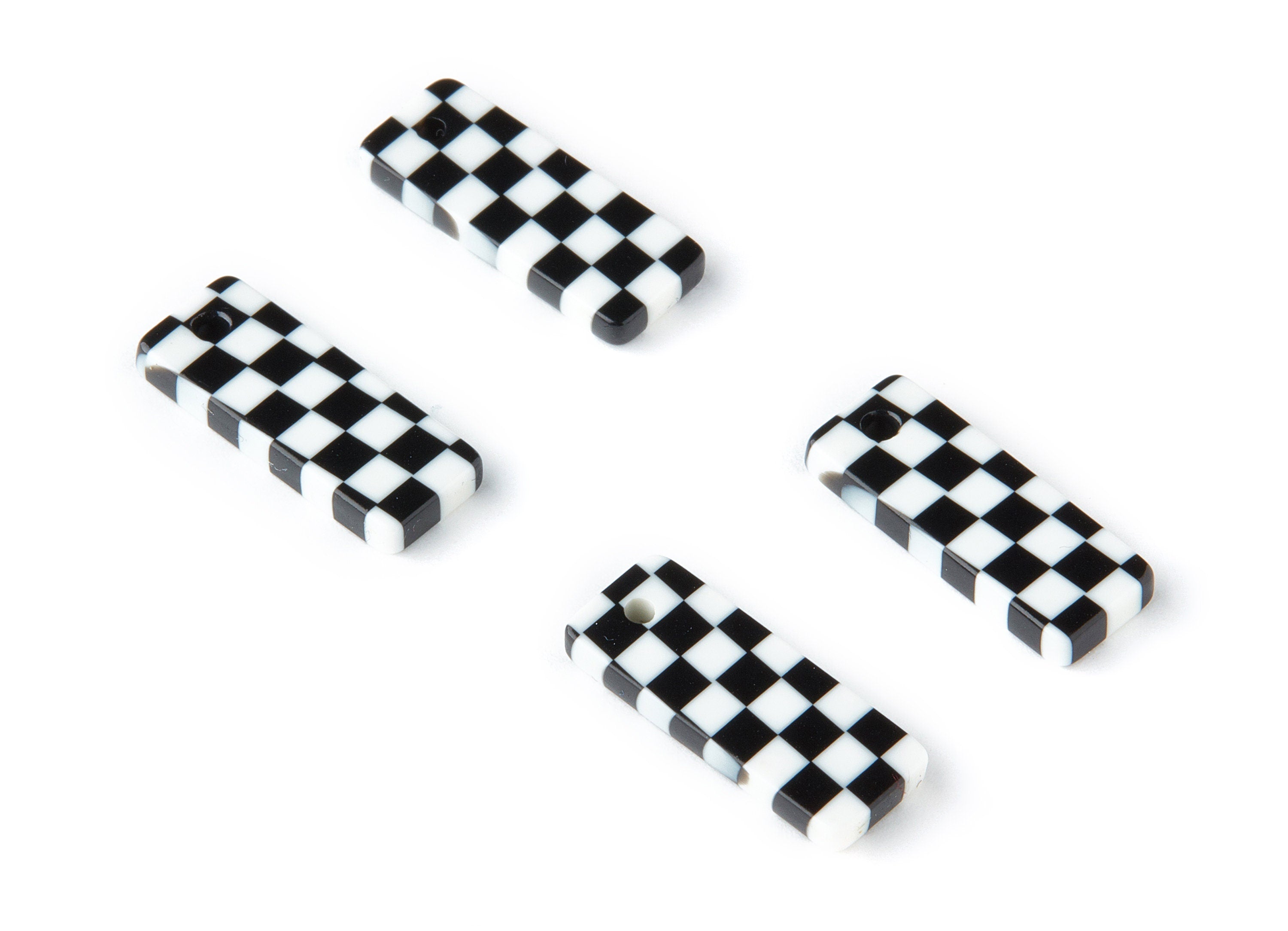 Acetate Rectangle Earring Charms - Rectangle Pendant - Earring Findings - Jewelry Supplies - Color Code: A175 - 19.6x7.69x2mm - AC1475-A175 - DOMEDBAZAAR