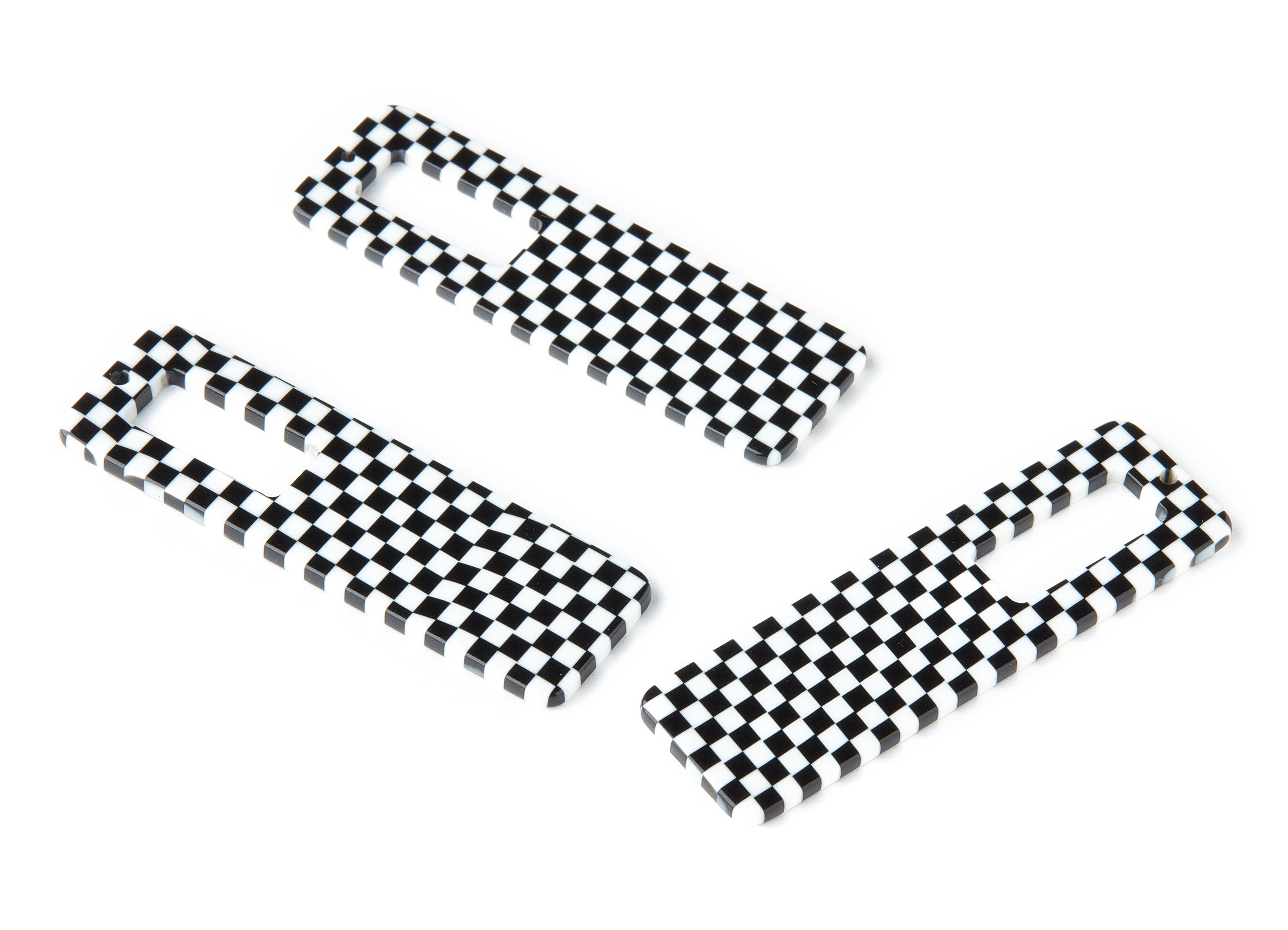 Acetate Rectangle Earring Charm - Rectangle Pendant - Earring Findings - Jewelry Supplies - Color Code: A175 - 64.6x19.8x2.4mm - AC1474-A175 - DOMEDBAZAAR