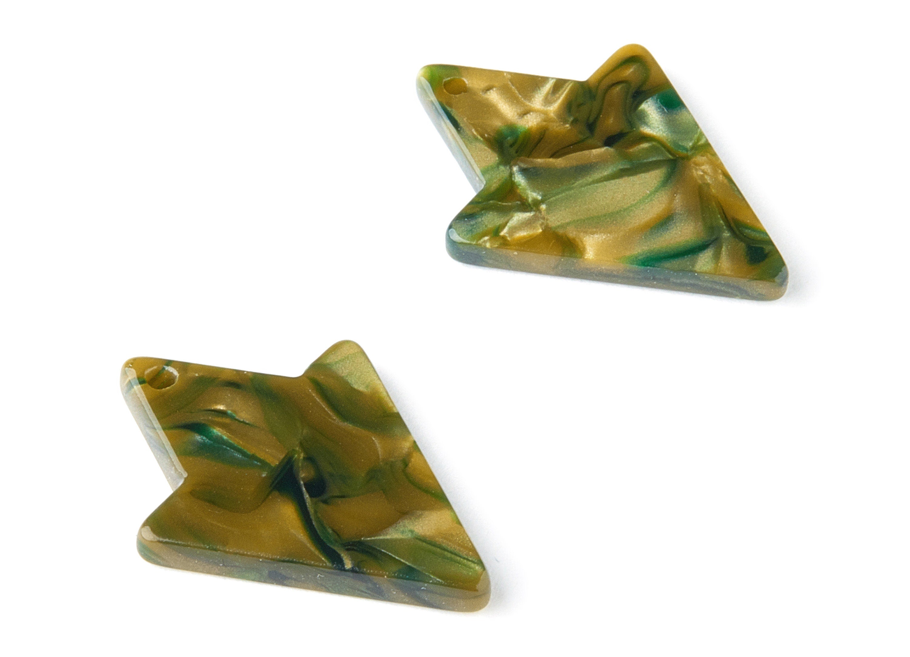 Acetate Geometric Charms - Geometric Earring and Pendant - Jewelry Supplys - Color Code:A208 - 25.5x18.34x2.7mm - AC1501-A208 - DOMEDBAZAAR
