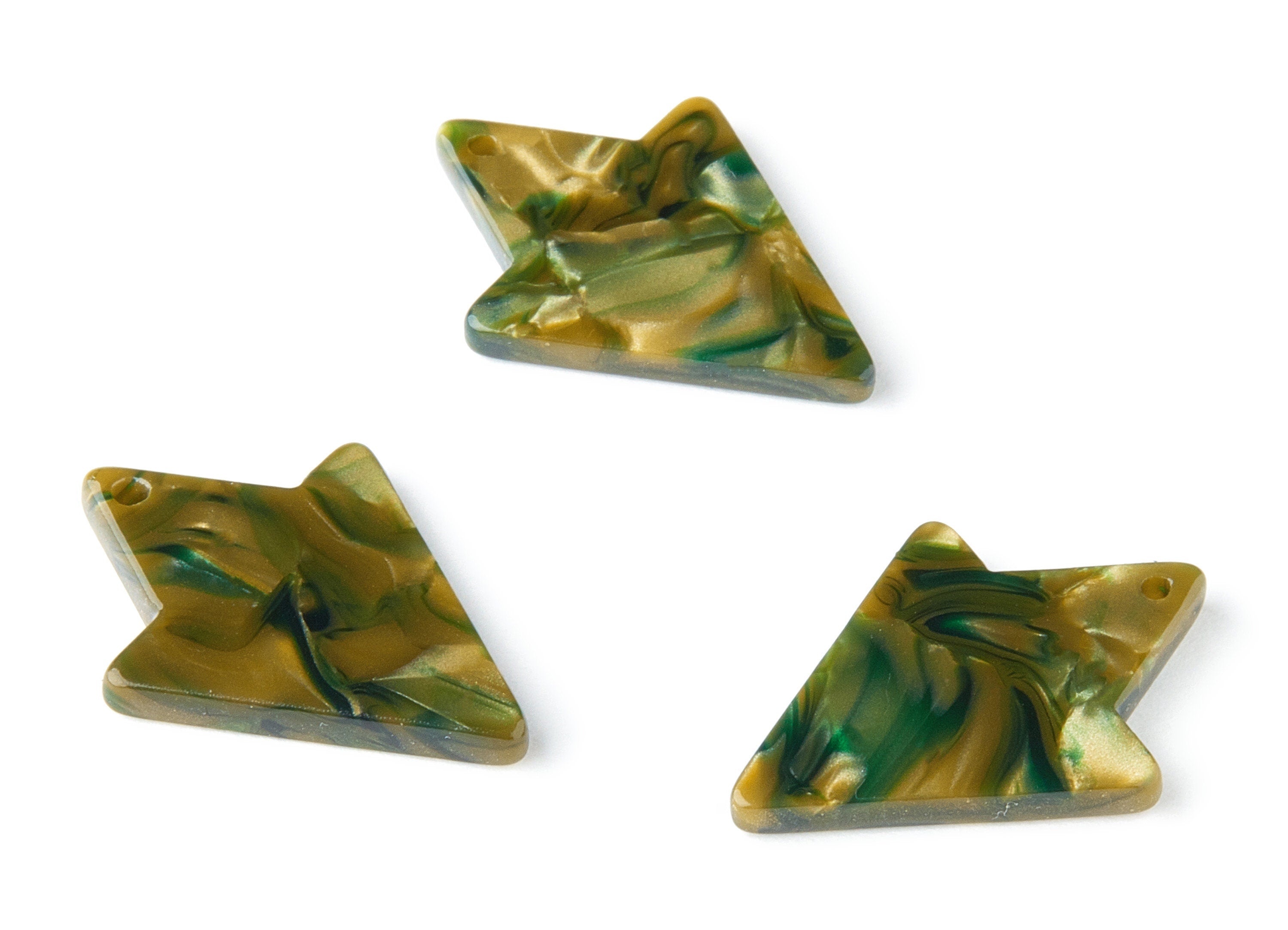 Acetate Geometric Charms - Geometric Earring and Pendant - Jewelry Supplys - Color Code:A208 - 25.5x18.34x2.7mm - AC1501-A208 - DOMEDBAZAAR