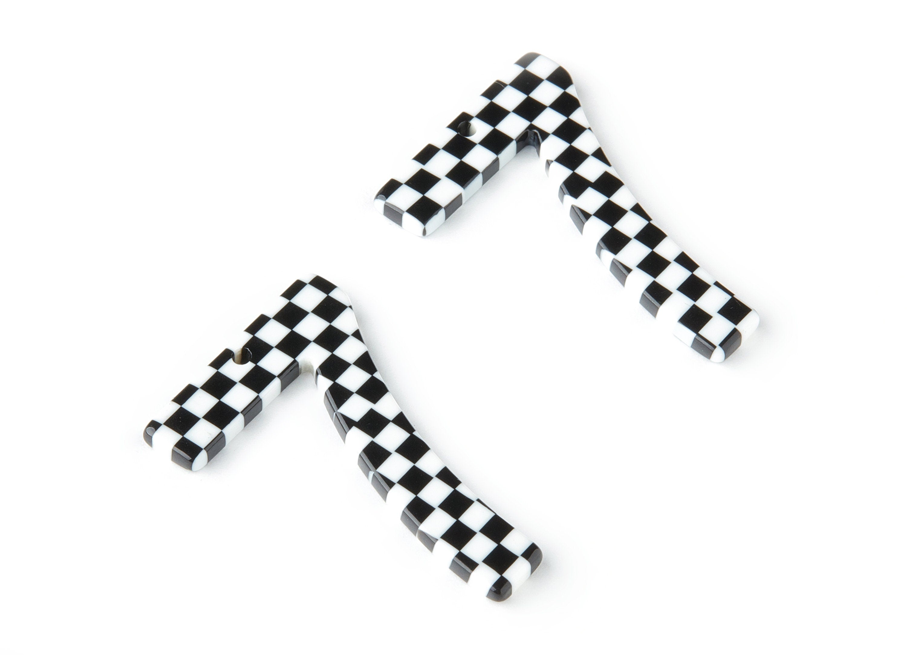 Acetate Number 7 Earring Charms - Number 7 Pendant - Earring Findings - Jewelry Supplies - Color Code: A175 - 38x25.34x2.38mm - AC1464-A175 - DOMEDBAZAAR