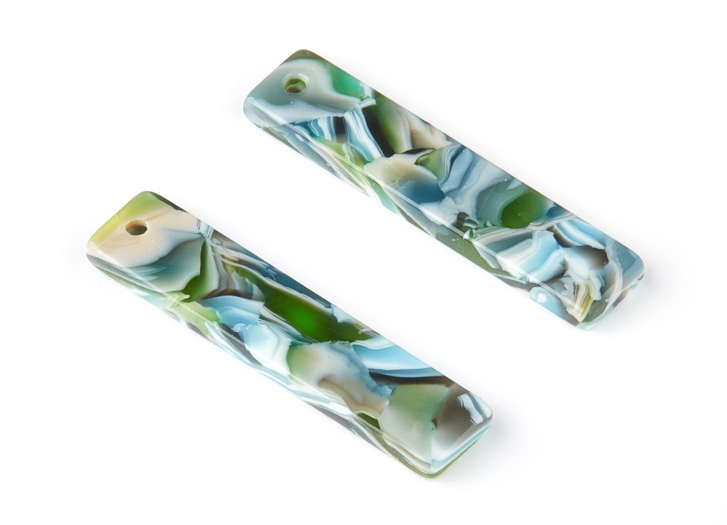 Acetate Stick & Bar Charms - Stick Earrings and Pendant - Earring Findings - Color Code: A205 - 34.03x7.57x2.63mm - AC1026-A205 - DOMEDBAZAAR