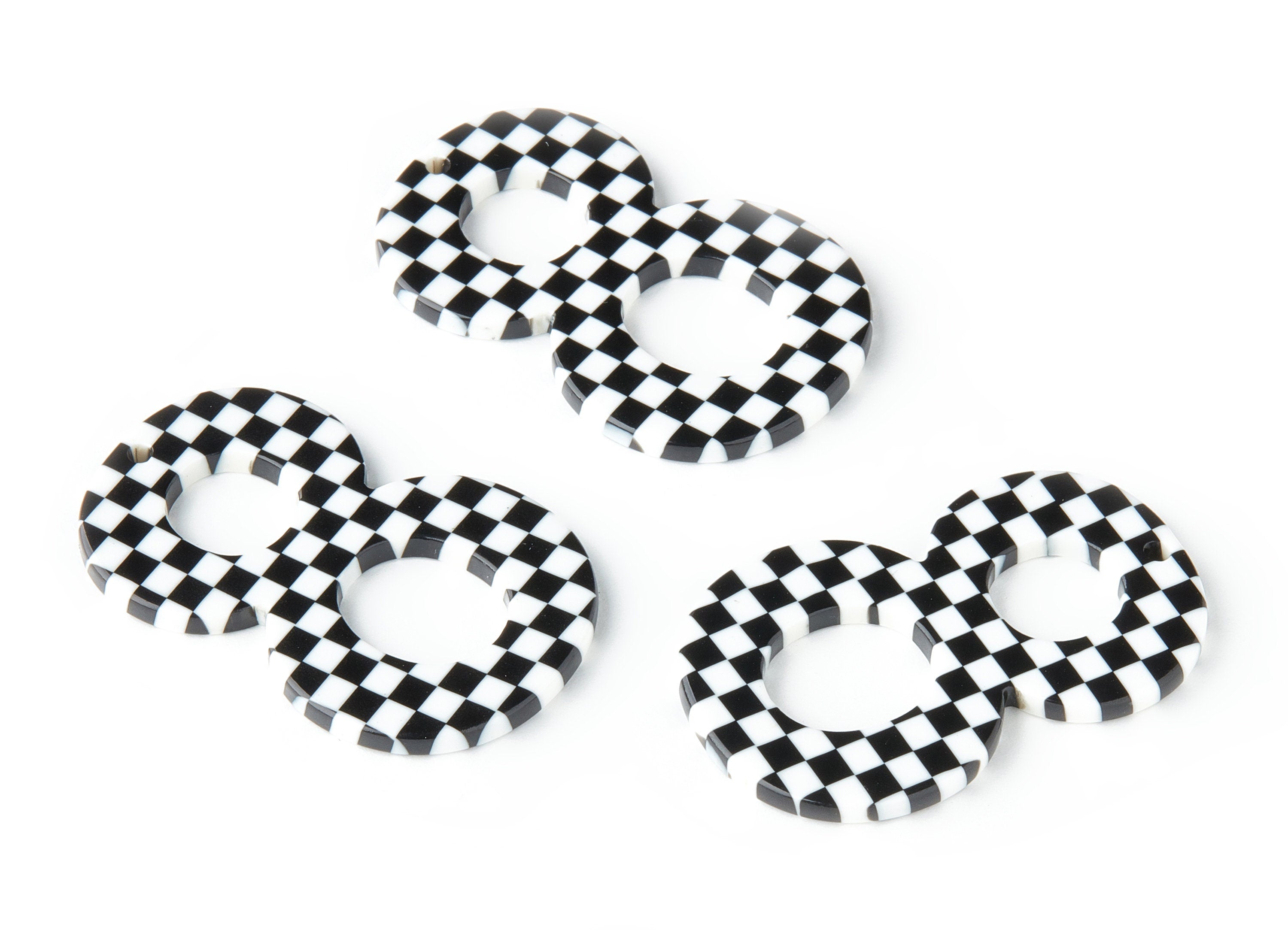 Acetate Number 8 Earring Charms - Number 8 Pendant - Earring Findings - Jewelry Supplies - Color Code: A175 - 39.6x25.4x2.38mm - AC1465-A175 - DOMEDBAZAAR