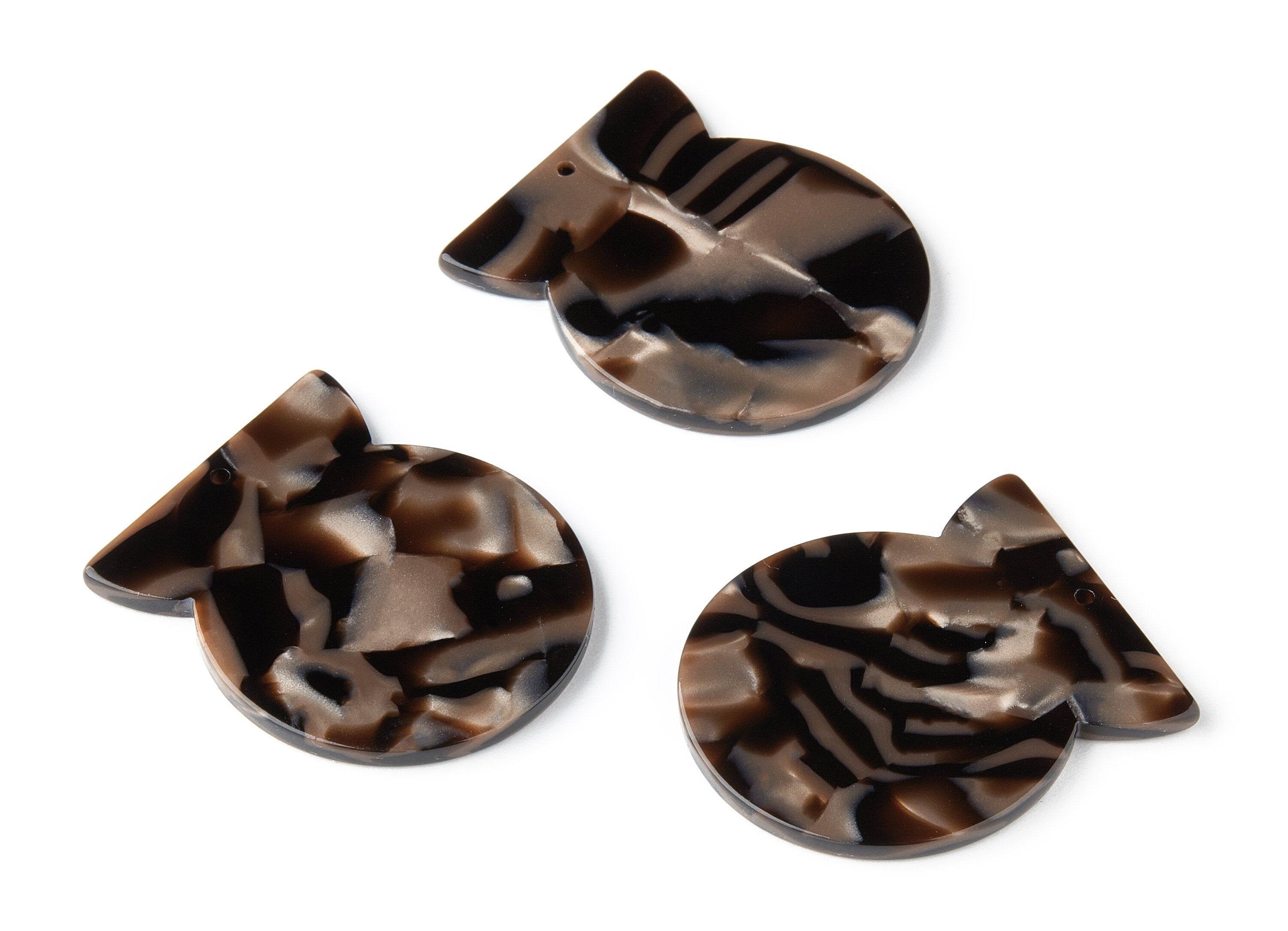 Acetate Geometric Charms - Geometric Earring and Pendant - Jewelry Supplys - Color Code: A207 - 38.97x33.14x2.58mm - AC1500-A207 - DOMEDBAZAAR
