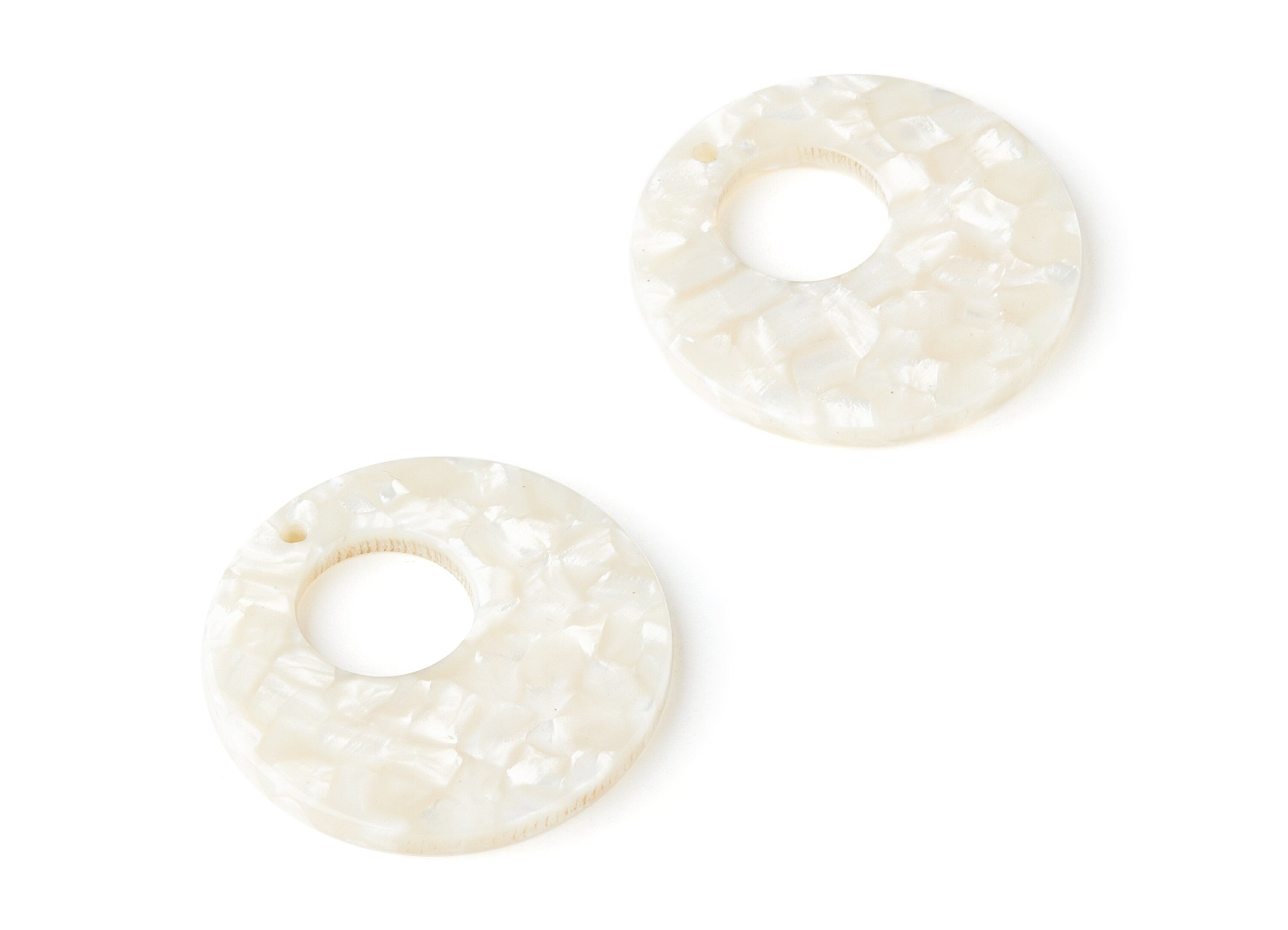 Acetate Circle Earring Charms - Circle Shaped Pendant - Earring Findings - Jewelry Supplies - Color Code: A33 - 31.7x31.7x2.64mm - AC1359L - DOMEDBAZAAR