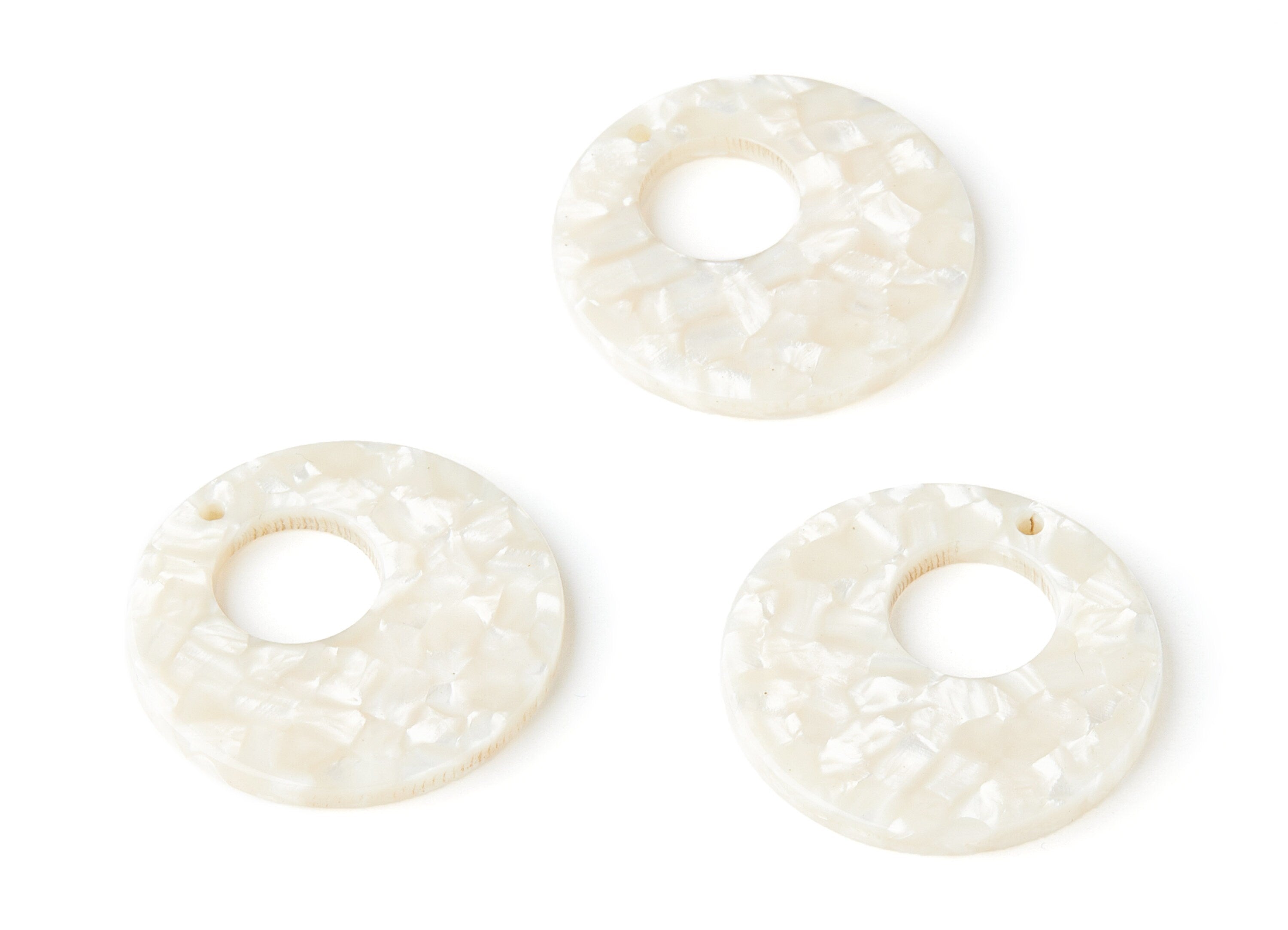 Acetate Circle Earring Charms - Circle Shaped Pendant - Earring Findings - Jewelry Supplies - Color Code: A33 - 31.7x31.7x2.64mm - AC1359L - DOMEDBAZAAR