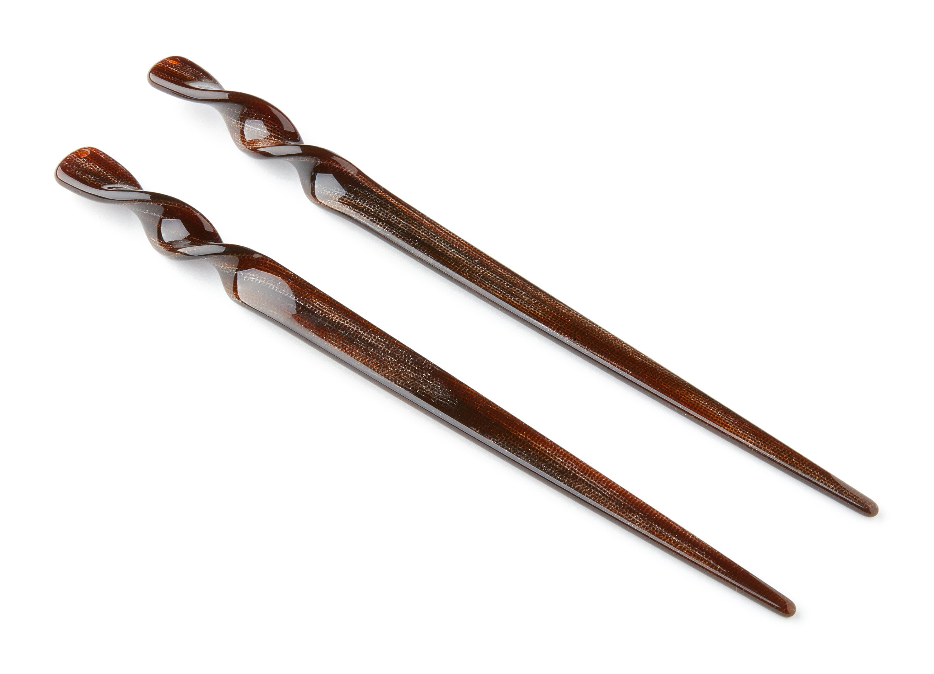 Acrylic Hair Stick Charms - Acrylic Celluloid Acetate - 1 Hole - Stick Shaped Hair Pin  - 18.5x12x3.5mm - AC1401C - DOMEDBAZAAR