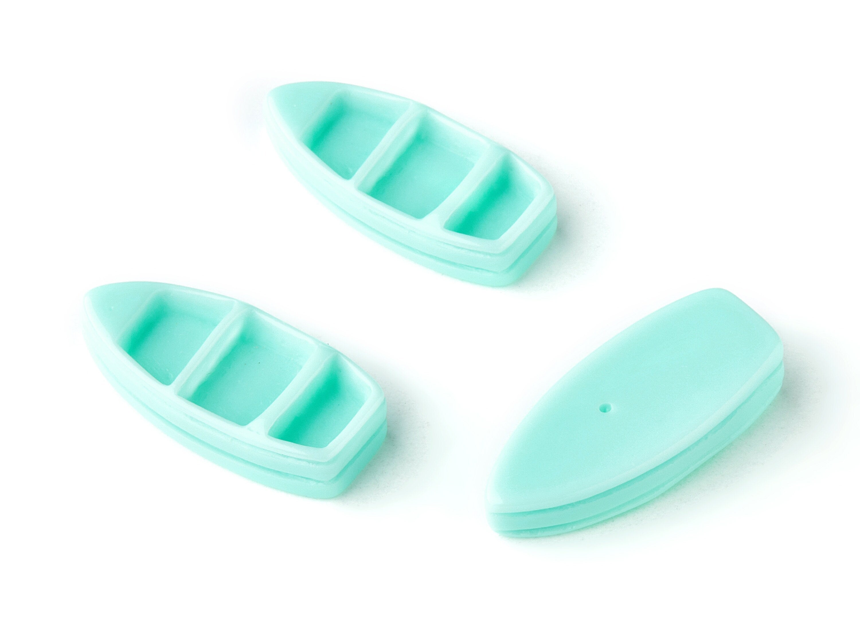 Resin Charms - Boat Resin Charms - Resin Earrings - 27.33x11.85x5.07mm - RC1008 - DOMEDBAZAAR