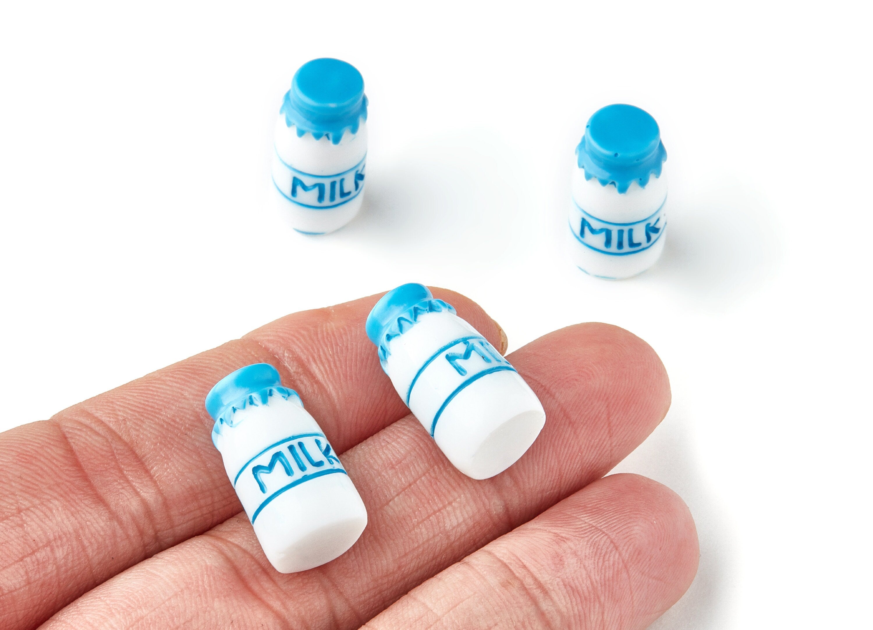 Resin Charms - Milk Bottle Resin Charms - Earring Finding - 20.55 x11.2x11.2mm - RC1017A - DOMEDBAZAAR