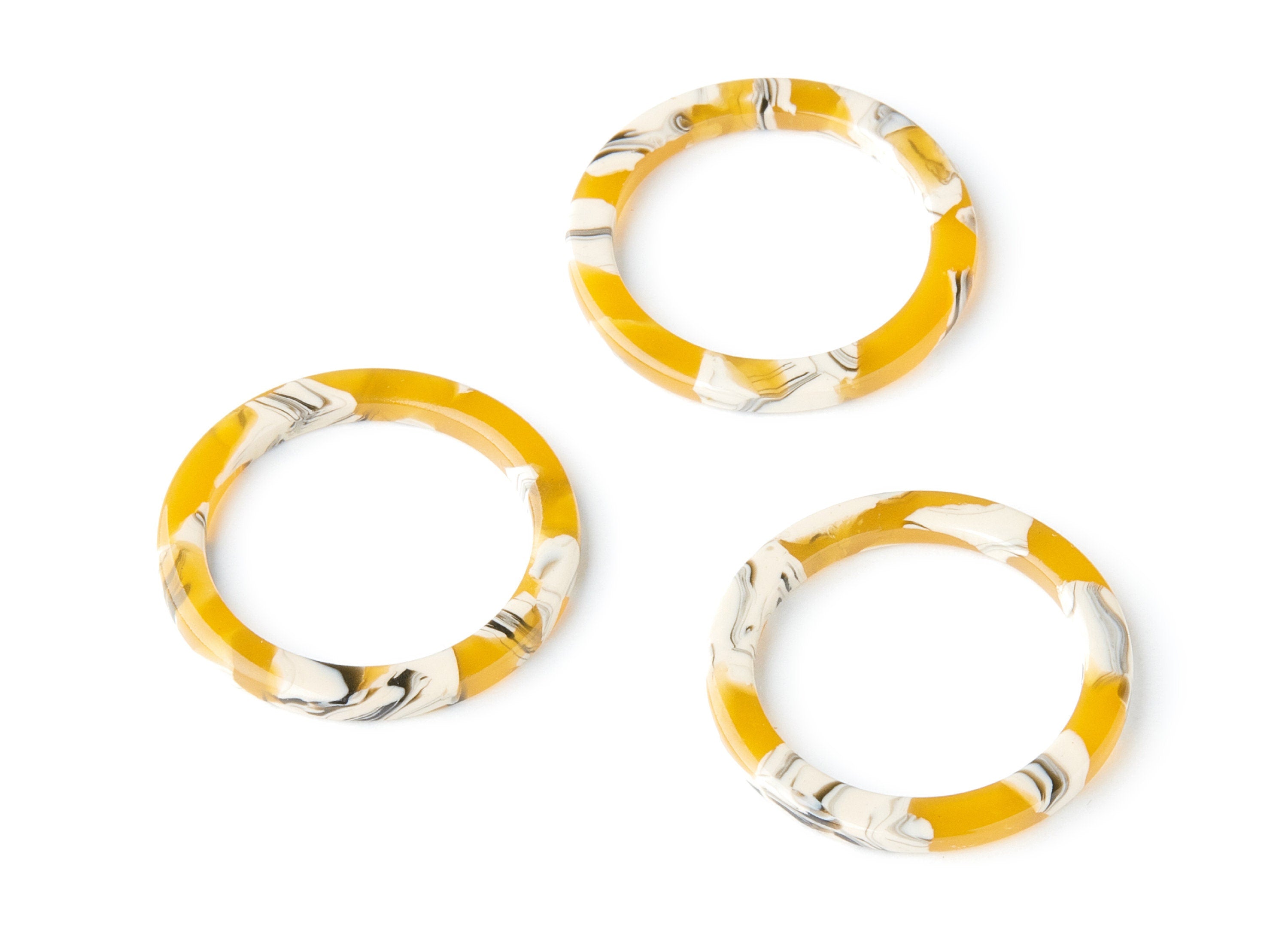 Acetate Hoop Earring Charms - Acrylic Circle Pendant - Earring Findings - Jewelry Supplies - Color Code: A14 - 28.8x28.8x2.55mm - AC1169R - DOMEDBAZAAR