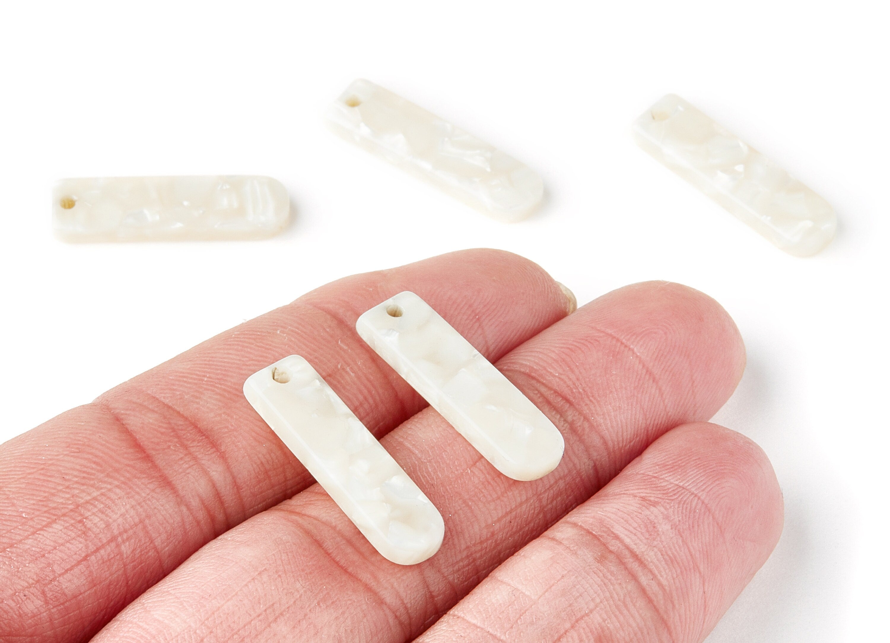 Acetate Bar Earring Charms - Bar Shaped Pendant - Earring Findings - Jewelry Supplies - Color Code:A33 - 23.65x6.74x2.6mm - AC1354G - DOMEDBAZAAR