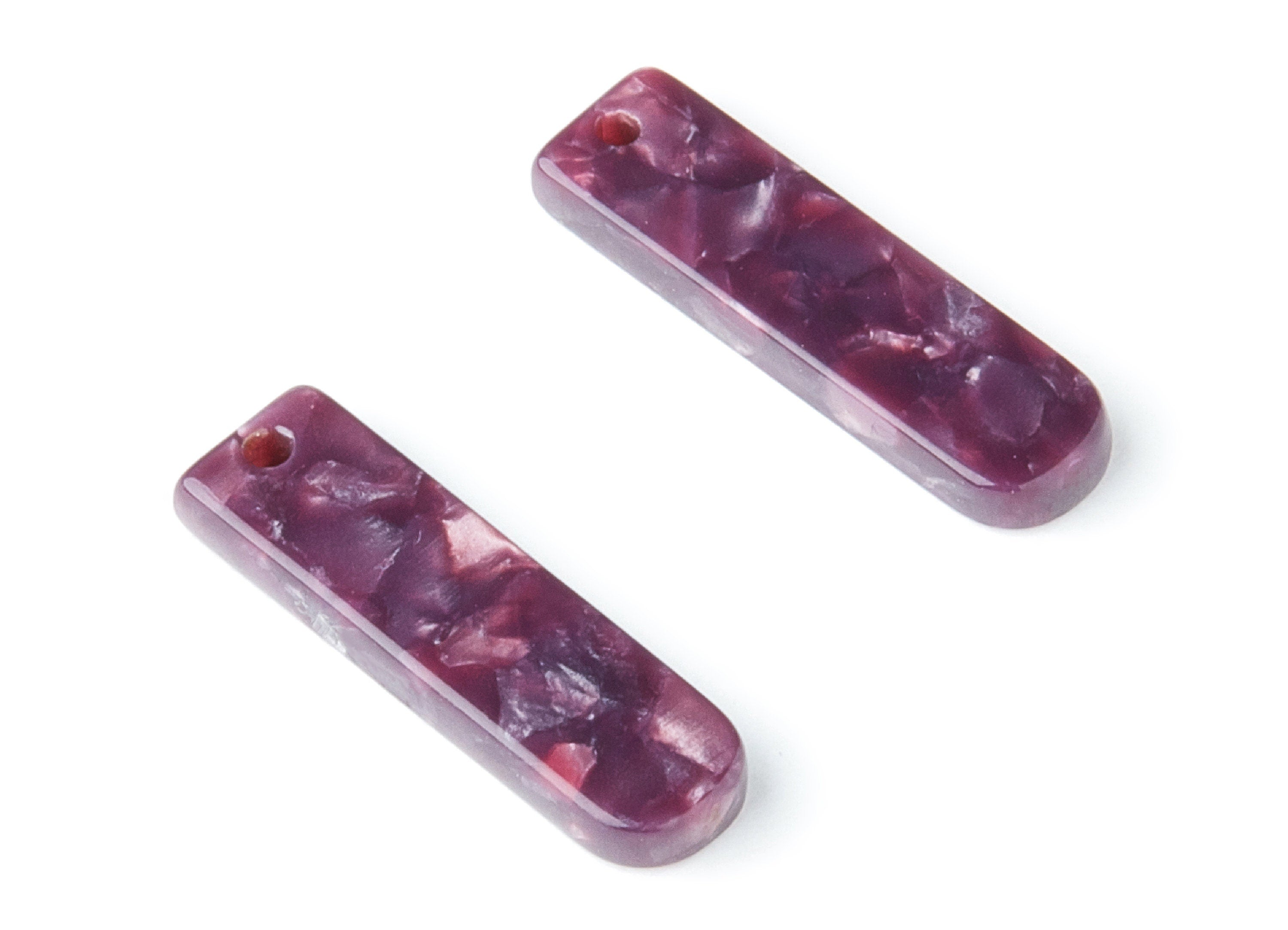 Acetate Bar Earring Charms - Bar Shaped Pendant - Earring Findings - Jewelry Supplies - Color Code:A41 - 23.65x6.74x2.6mm - AC1354N - DOMEDBAZAAR