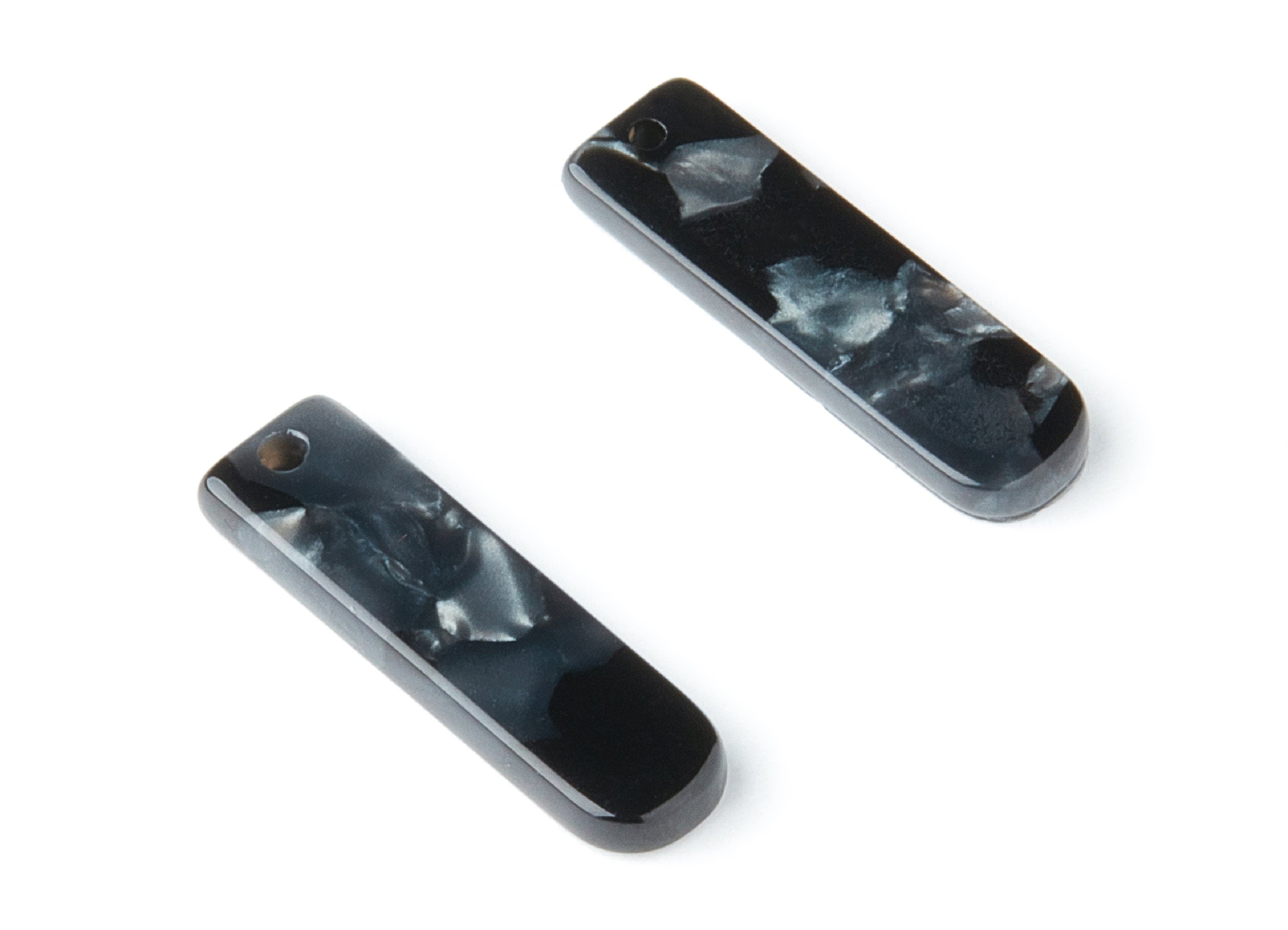 Acetate Bar Earring Charm - Acrylic Bar Pendant - Earring Findings - Jewelry Supplies - Color Code:A48 - 23.65x6.74x2.6mm - AC1354U - DOMEDBAZAAR