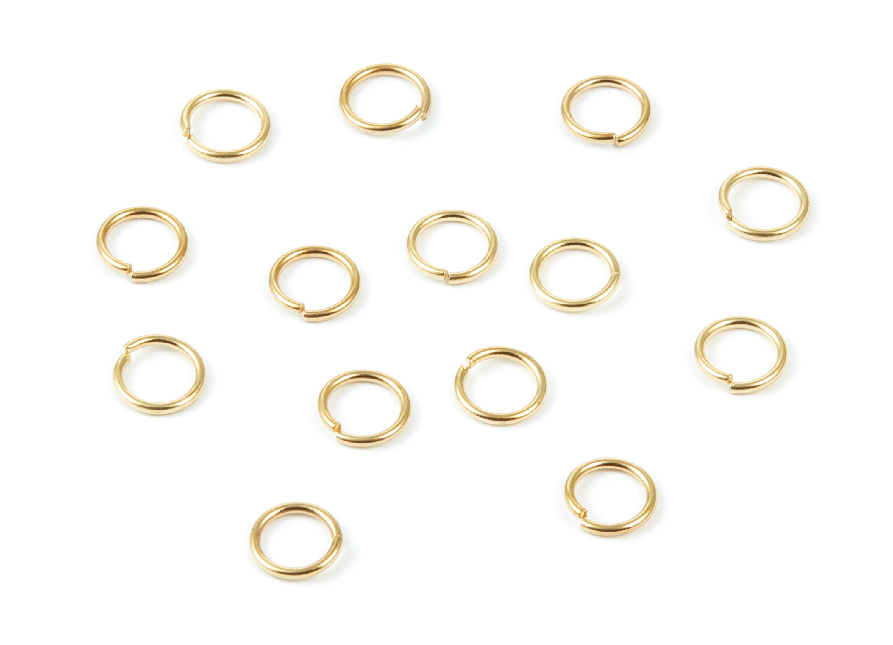 Brass Open Jump Rings -  6x0,8mm - Raw Brass Open Jump Rings - Jewellery Supplies - PP1574 - DOMEDBAZAAR