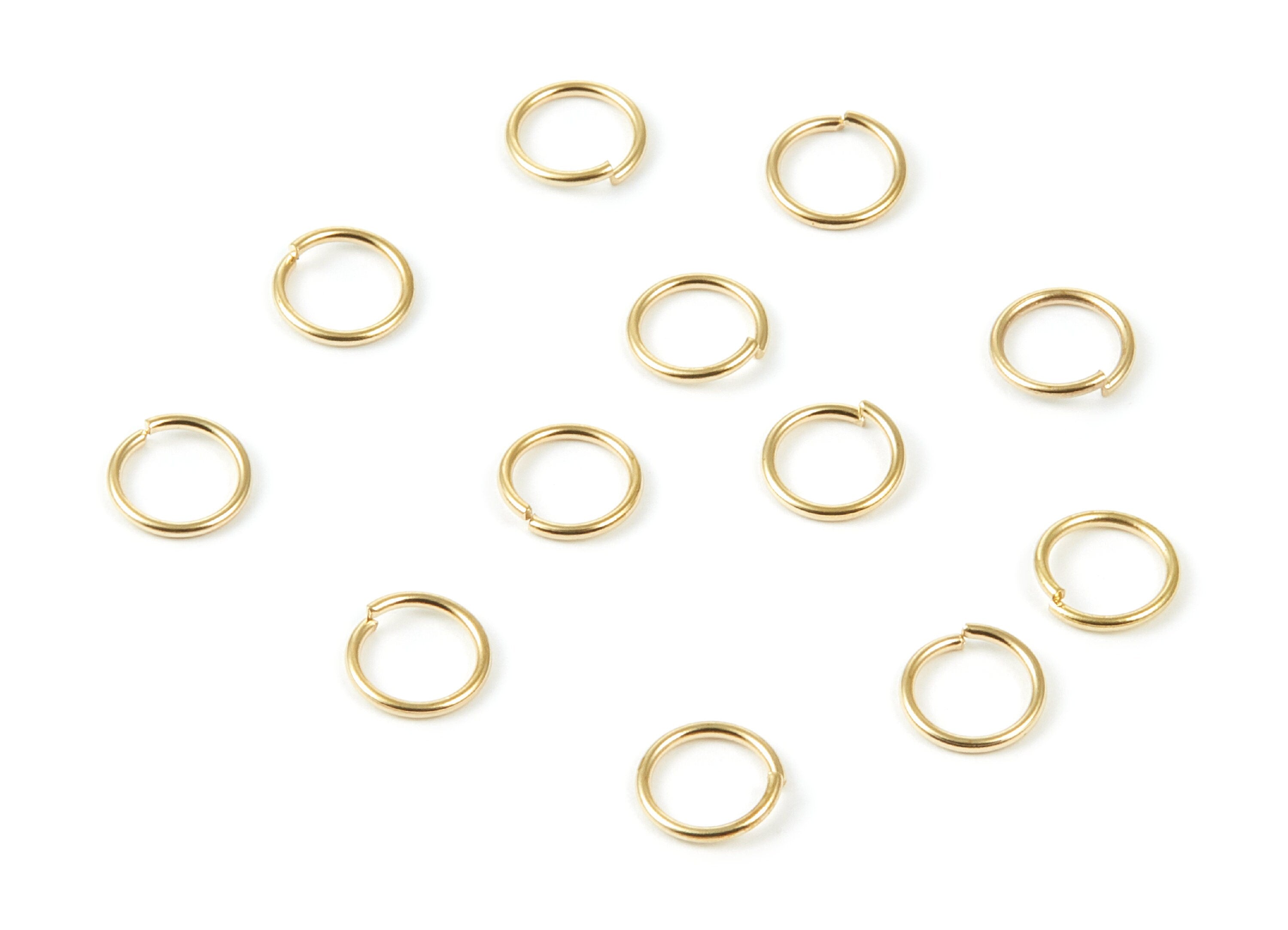Brass Open Jump Rings - 3x0,5mm - Raw Brass Open Jump Rings - Jewelry Supplies - PP1561 - DOMEDBAZAAR