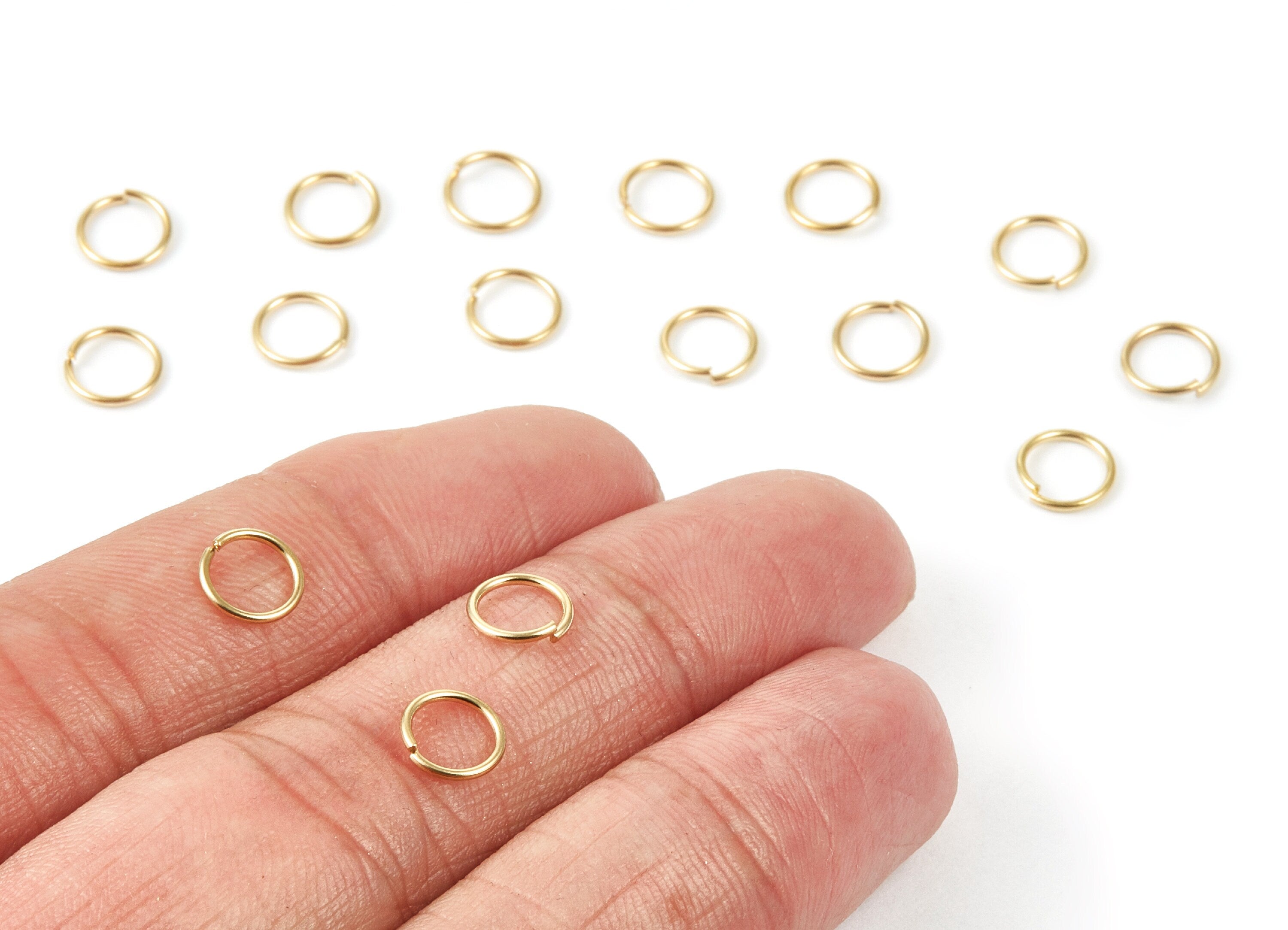 Brass Open Jump Rings - 3x0,5mm - Raw Brass Open Jump Rings - Jewelry Supplies - PP1561 - DOMEDBAZAAR
