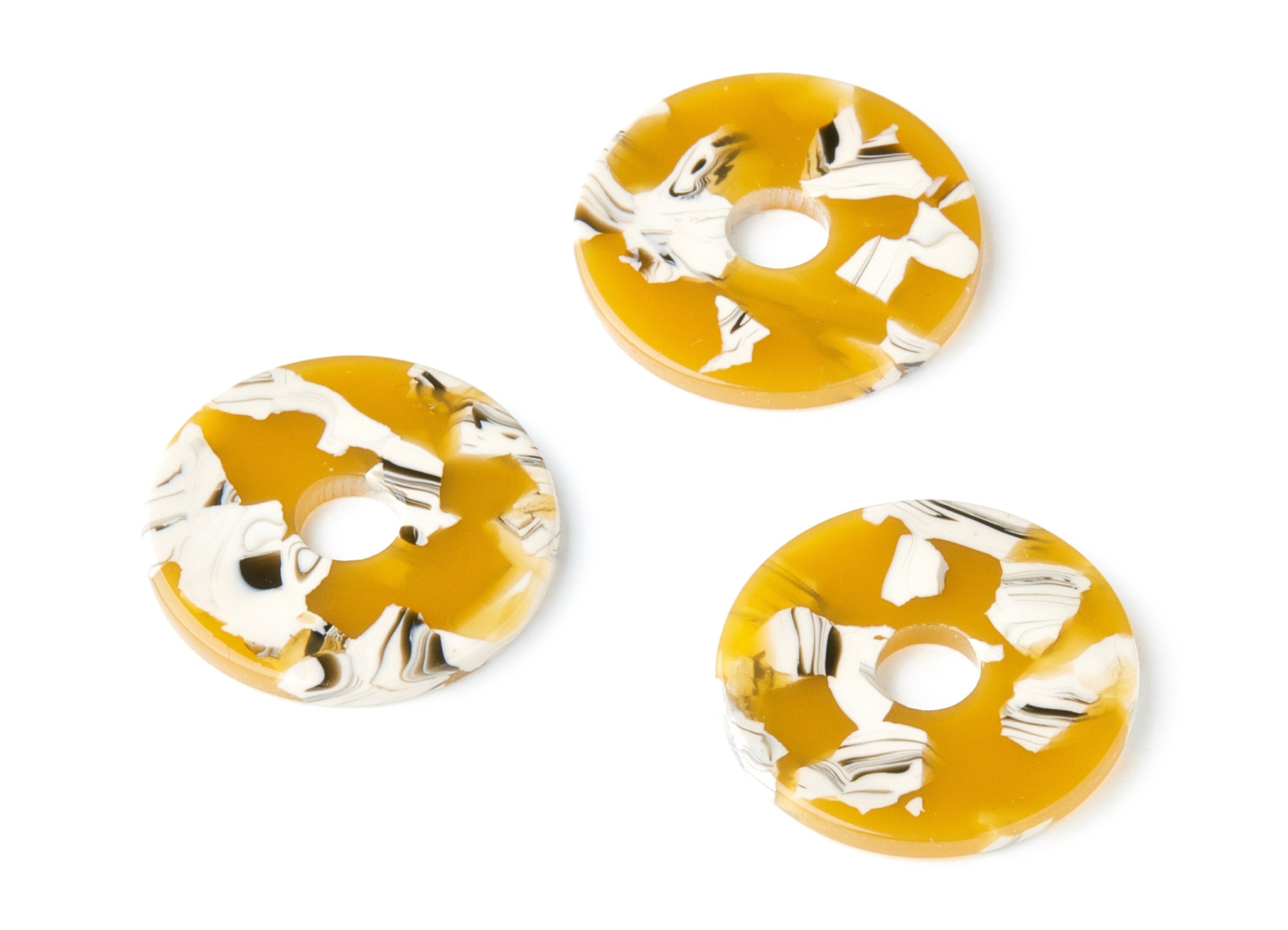 Acetate Coin Charms - Round Earring and Pendant - Earring Findings - Jewelry Supplys - Color Code: A14 - 24.75x24.75x2.6mm - AC1400F - DOMEDBAZAAR